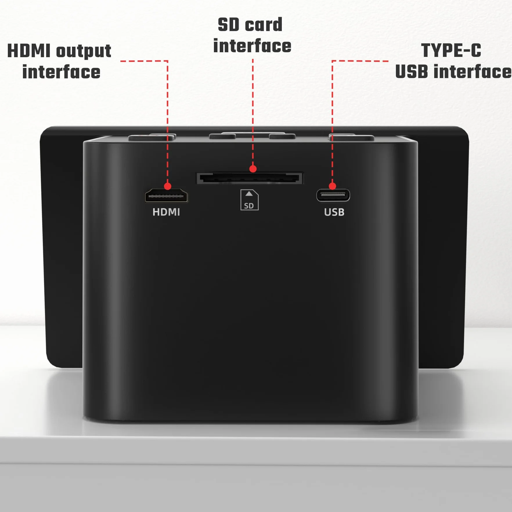 Digitaler Film- und Diascanner mit großem 5-Zoll-LCD-Display, Negativscanner und Dia Scanner zum Digitalisieren, konvertiert 135, 126 KPK, 110 Negative und Super 8-Film in 22 MP JPEG.