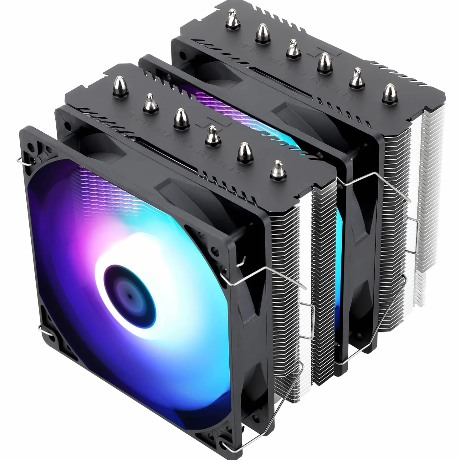 Thermalright Peerless Assassin 120 SE ARGB CPU-Luftkühler, 6 Heatpipes CPU-Kühler, Dual 120mm TL-C12C-S PWM Lüfter, Aluminium Kühlkörperabdeckung, für AM4/AM5/Intel LGA1851/1700/1150/1151/1200