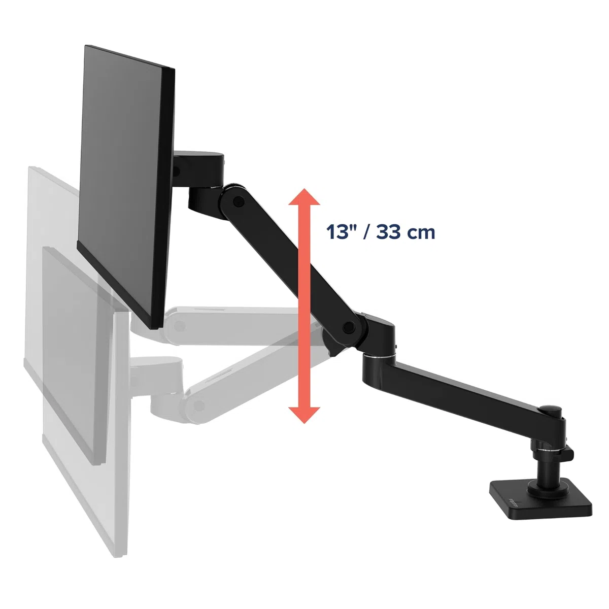 Ergotron LX Pro Monitor Arm, Tischhalterung für Monitore bis 34", 1,8-10 kg, VESA, Constant Force Technologie, 10 Jahre Garantie, Schwarz - 45-682-292
