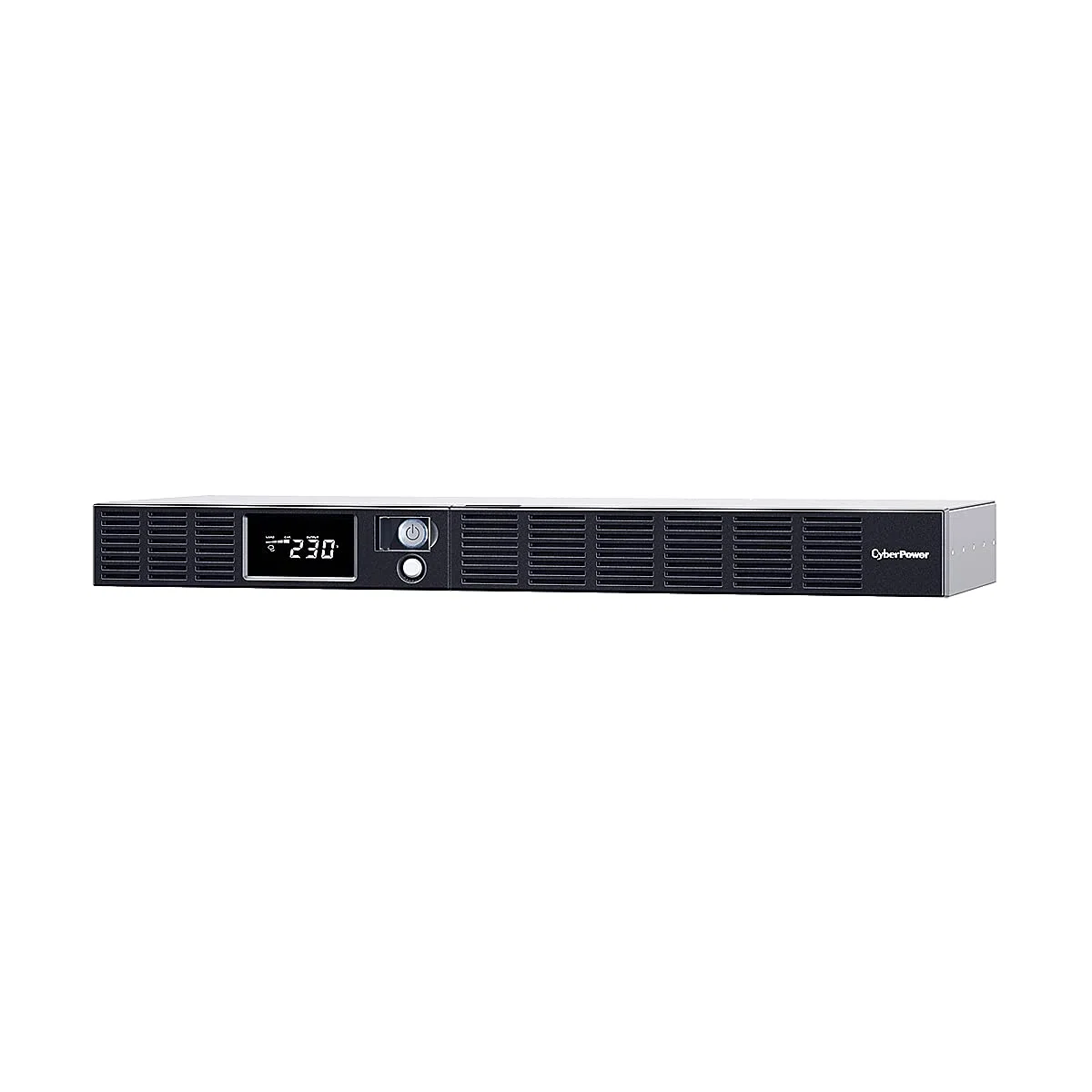 CyberPower OR600ERM1U USV für 19 Zoll Rack, 1U Line-Interactive 600VA/360W, simulierte Sinuswelle im Batteriebetrieb, AVR, LCD, 6x IEC C13, IEC C14, start aus batterie, hot-swap akku, USB HID
