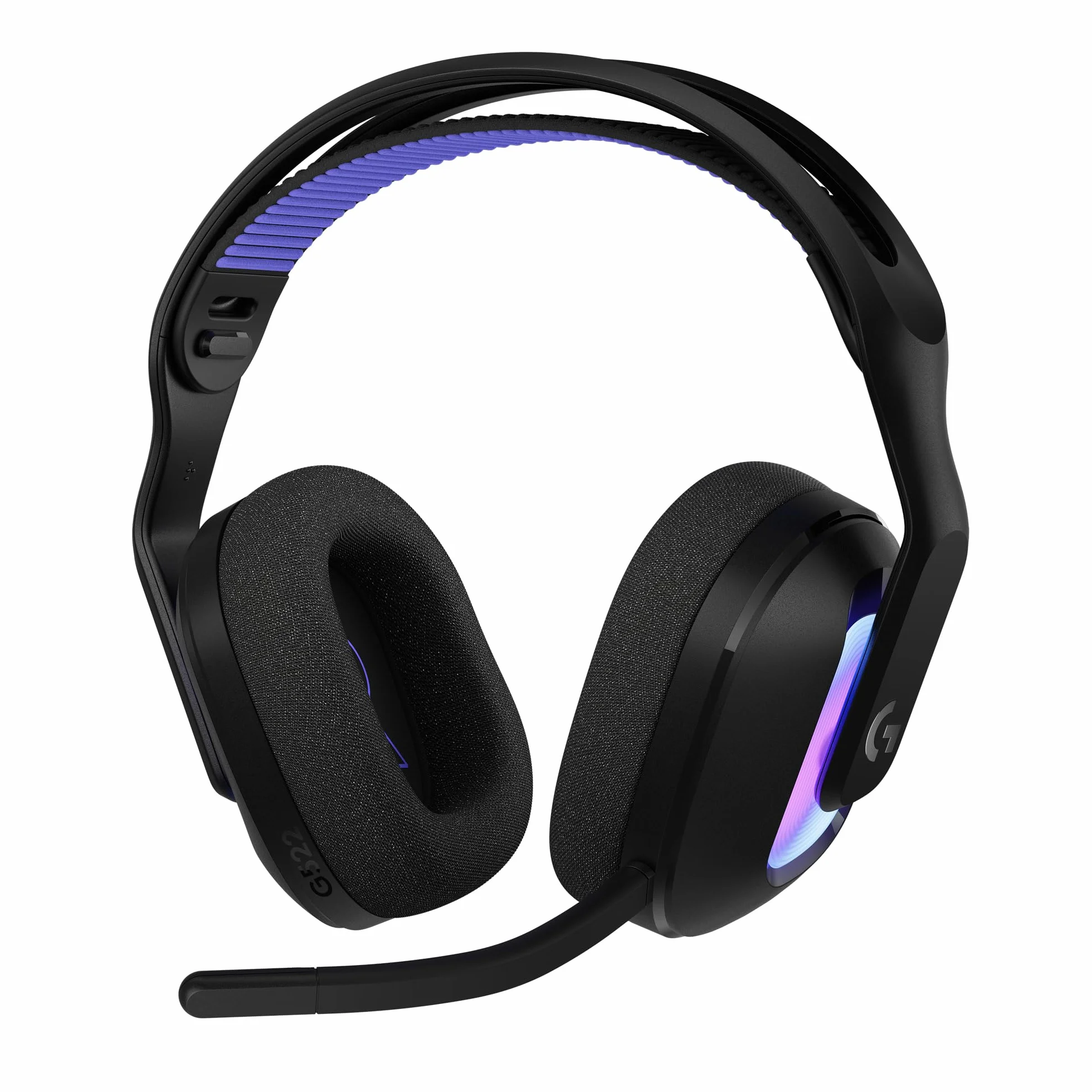 Logitech G G522 LIGHTSPEED, Kabelloses Gaming-Headset, Full-Band-Mikrofon, erweitertes Audio, Tri-Connect (LIGHTSPEED, Bluetooth, USB A auf C), LIGHTSYNC RGB, für PC,Nintendo Switch/Switch 2 – Schwarz