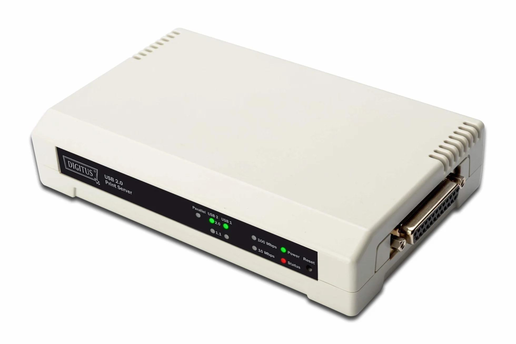 DIGITUS Druckserver USB 2.0 parallel 10/100 Ethernet