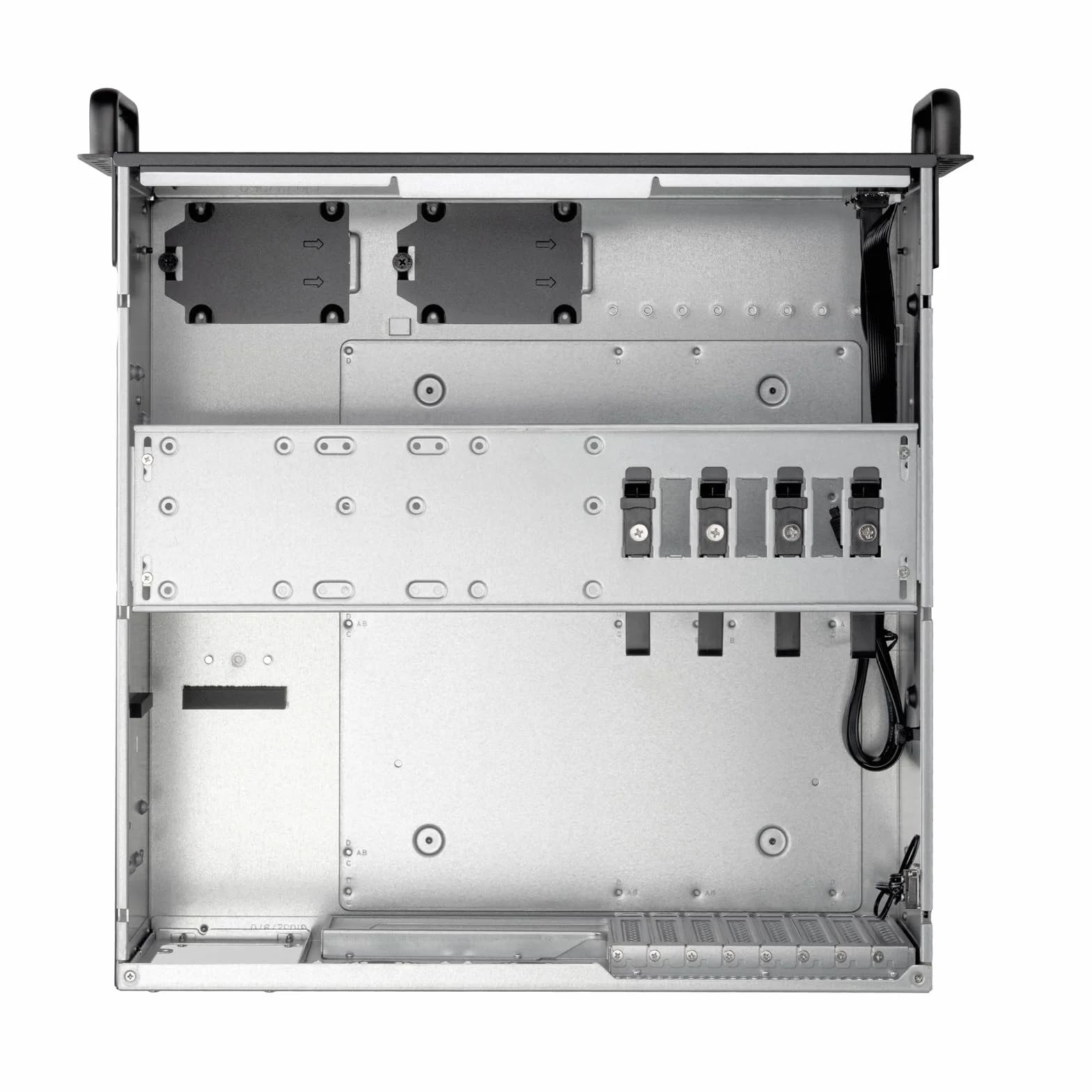 Silverstone Technology RM4A - 4U Rackmount-Servergehäuse mit erweiterter 360-mm-Radiator-Kompatibilität, 4HE, SST-RM4A
