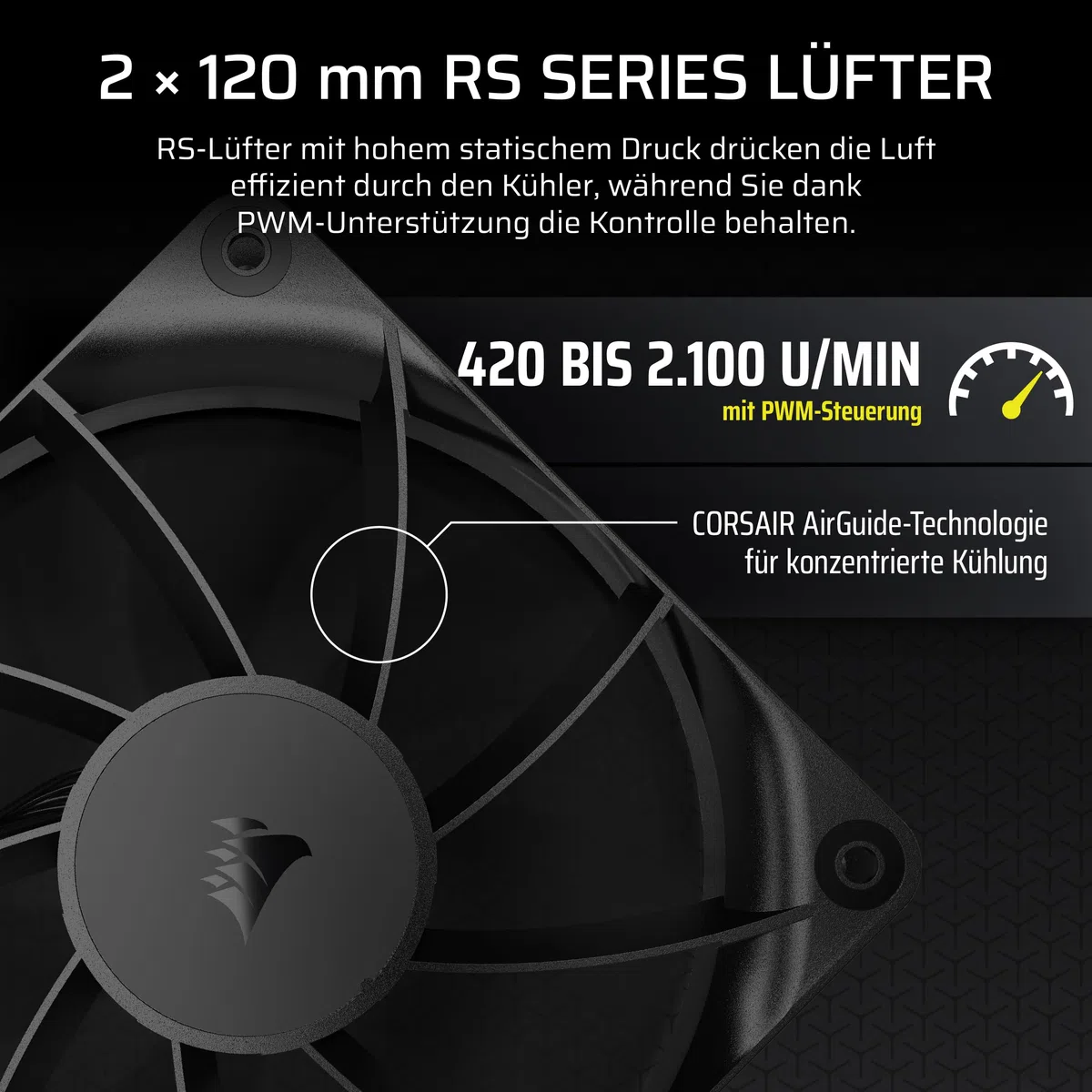 CORSAIR Nautilus 240 RS LCD Flüssig-CPU-Kühler – 2,1-Zoll-IPS LCD-Bildschirm, 240mm AIO, Einfache Daisy-Chain-Verbindungen, Intel LGA 1851/1700, AMD AM5/AM4 – Enthält 2X RS120-Lüfter – Schwarz