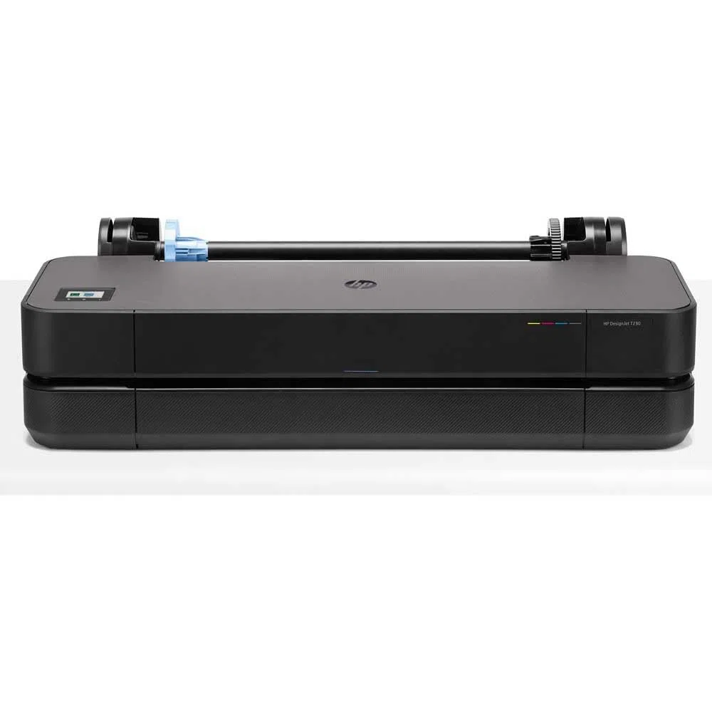 HP DesignJet T230 Großformatdrucker, 24 Zoll, bis zu A1, mobiles Drucken, Wi-Fi, Gigabit Ethernet, Hi-Speed USB 2.0, 1 Jahr Garantie (5HB07A), Schwarz