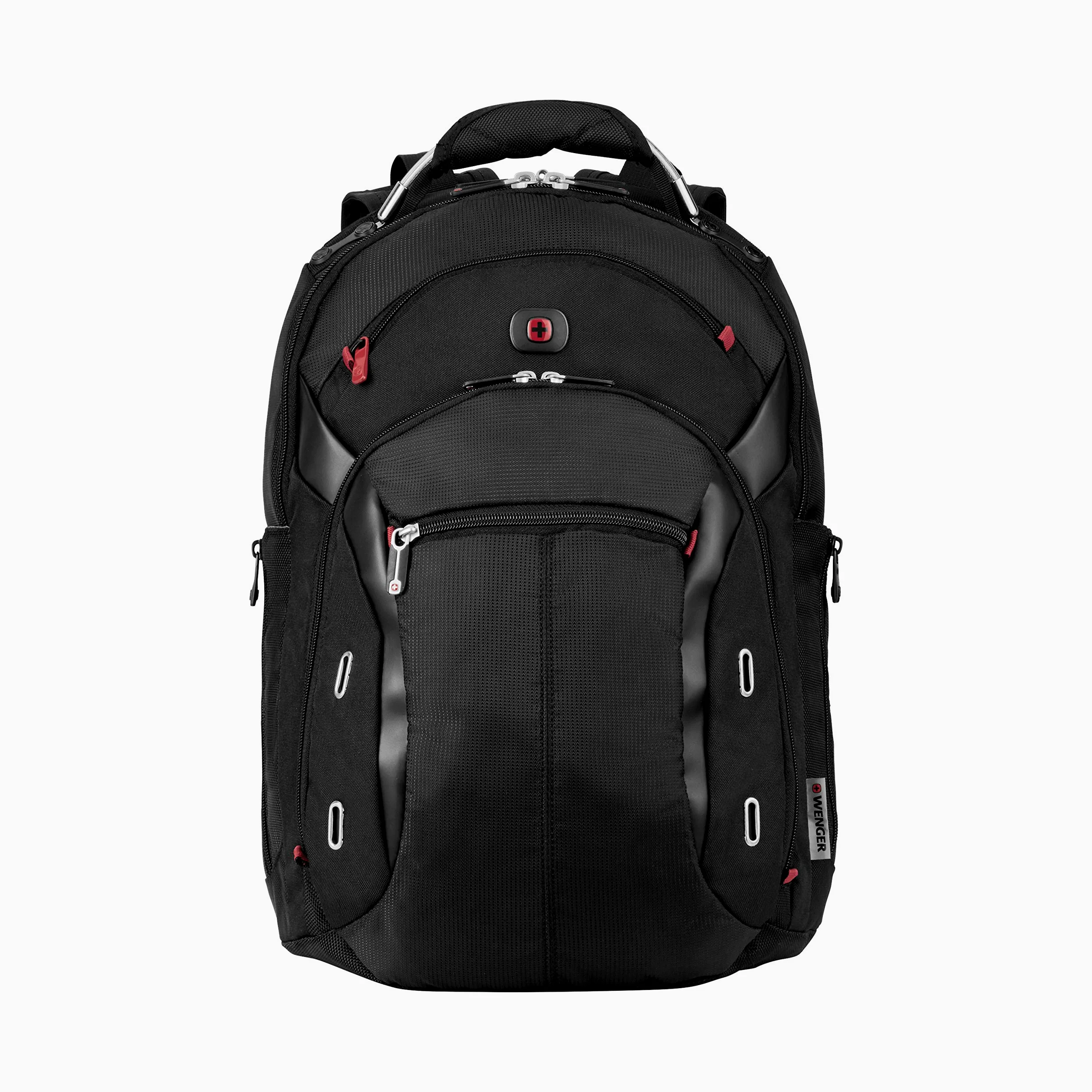 WENGER Gigabyte Laptop-Rucksack mit Tabletfach, Notebook bis 16 Zoll, Tablet bis 10 Zoll, Organizer, 17 l, Damen Herren, Business Uni Schule Reisen, Schwarz, 600627