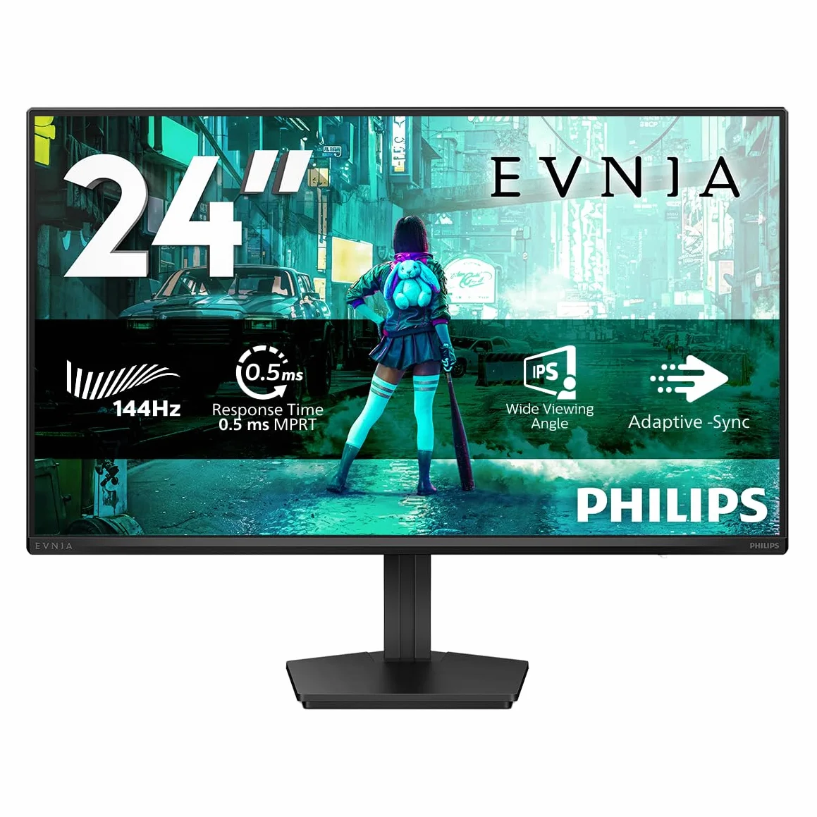 Philips Evnia 24M2N3200NF 24 Zoll Full HD Gaming Monitor 144 Hz 1 ms MPRT FreeSync G-Sync 1920x1080 HDMI 2.0 DisplayPort 1.4 schwarz