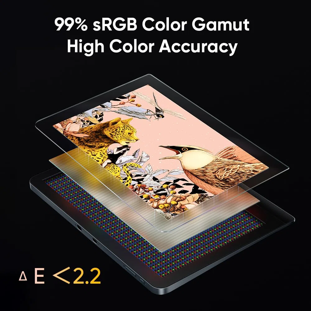 XPPen Artist Pro 16 Gen 2 Grafiktablett mit 2,5K Display, 16 Zoll QHD Zeichentablett mit entspiegeltem Bildschirm, 16384 Druckstufen Stift, mit integriertem Ständer und Mini-Tastenfeld