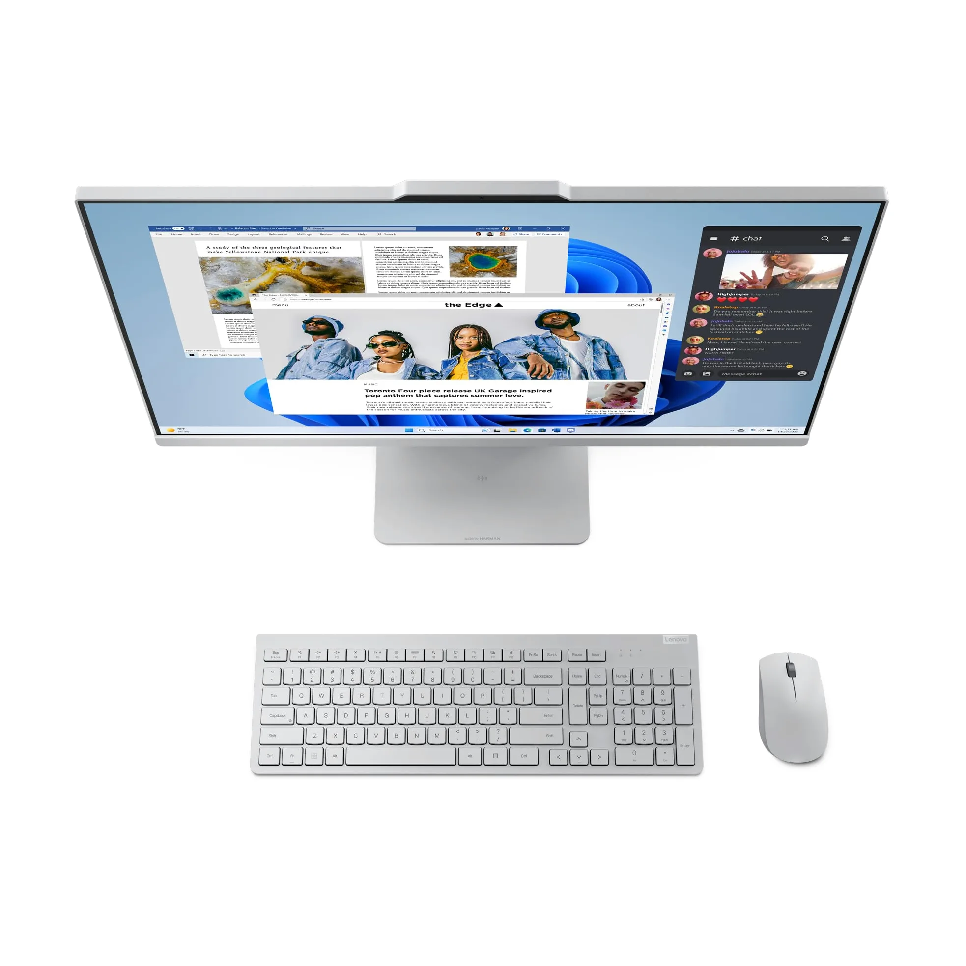 Lenovo IdeaCentre All in One | 27" QHD Display | Intel Core i7-240H | 32GB RAM | 1TB SSD | Intel Grafik | Win11 Home | QWERTZ | grau | inkl. Tastatur & Maus | 3 Monate Premium Care