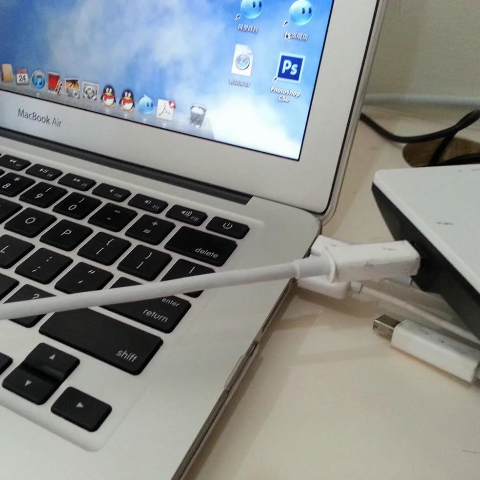 Cablecc Video-Datenkabel für MacBook 2013 / 2014 / 2015, Thunderbolt-Anschluss auf Thunderbolt-Stecker