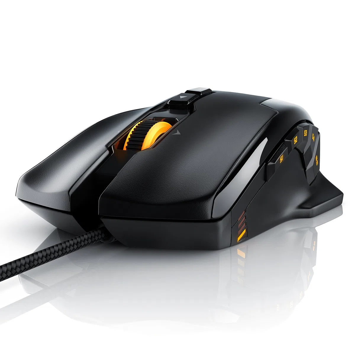 TITANWOLF Gaming Set - mechanische Tastatur ALUMAR MMO 10800dpi Gaming Maus Specialist XXL Mauspad - Mechanical Keyboard - Anti-Ghosting - LED Backlight - 19 Lichtmodi - Makro-Modus
