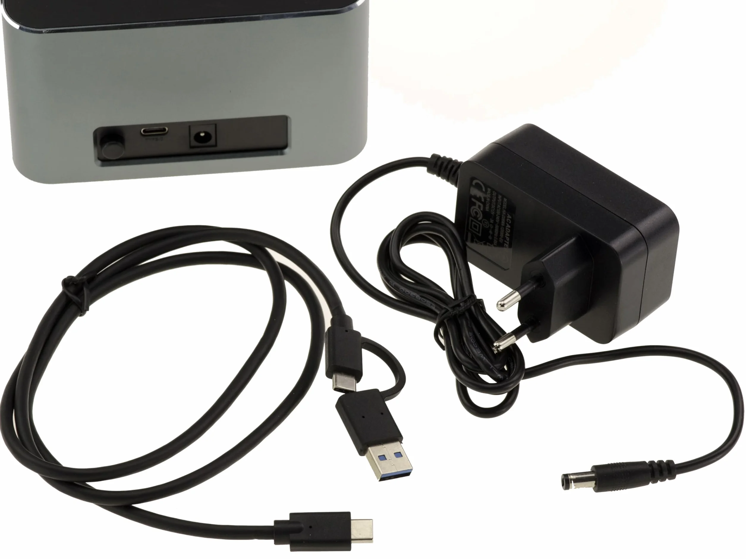 KALEA-INFORMATIQUE USB 3.0 5G-Dockingstation für SAS-Festplatten 2,5 oder 3,5 mit SFF-8482-Anschluss, USB A- oder C-Schnittstelle, 12 V 3 A-Stromversorgung, Aluminiumgehäuse
