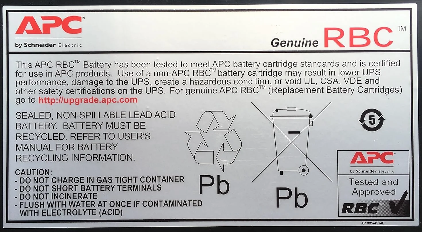 APC APCRBC123 Replacement Battery Cartridge