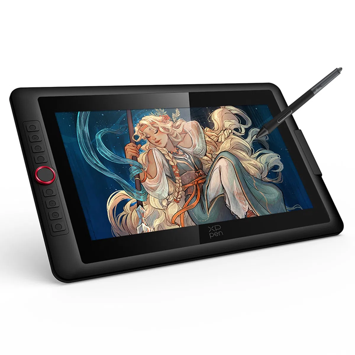 XPPen Artist 15.6 Pro V2 Grafiktablett mit Bildschirm, 16384 Druckstufen, 15,6 Zoll tragbares Grafikdisplay, 8 Shortcut-Tasten, kompatibel mit Windows Chrome OS