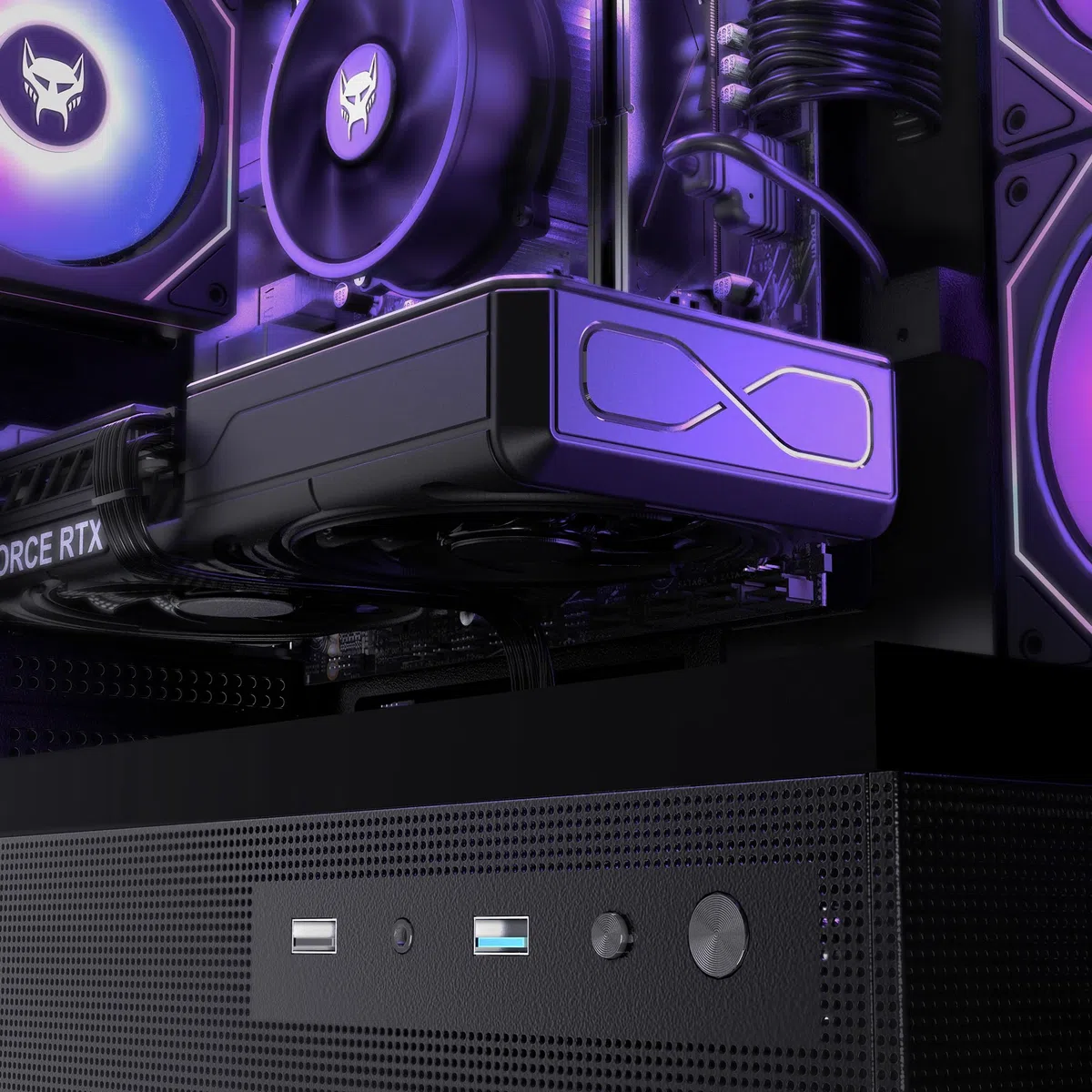 BEASTCOM Q5 | Gaming PC Set Bundle | AMD Ryzen 7 5700X 8X 4,60GHz 16 Threads, RTX 5060 8GB, 16GB RAM, 1TB NVMe SSD, Monitor LED 27" + RGB Tastatur + Maus + Mauspad, HDMI, WLAN, Win 11