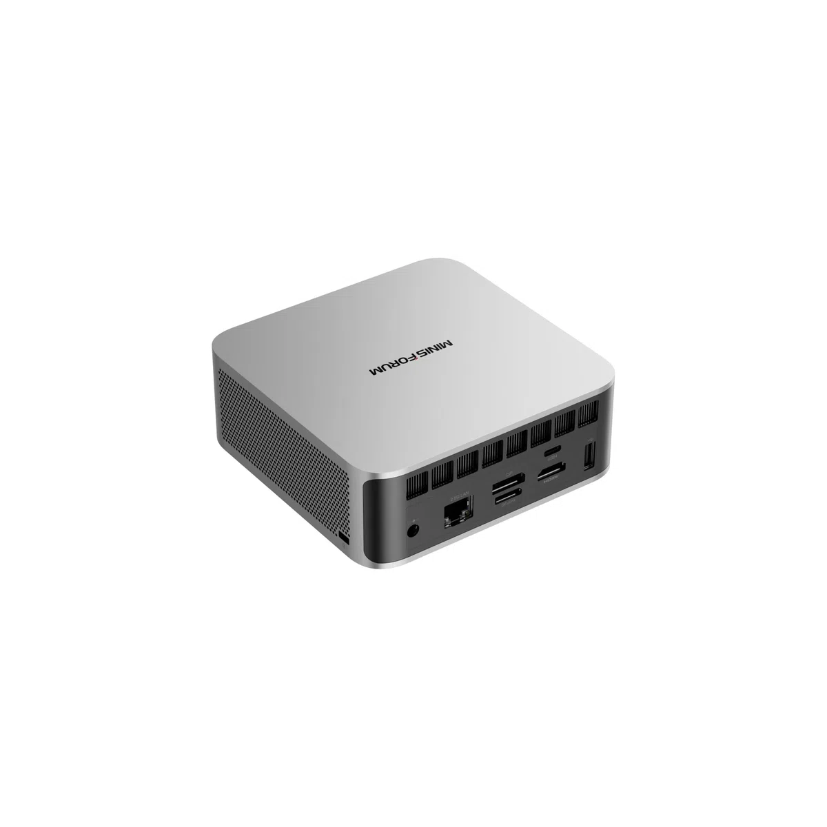 MINIS FORUM AI X1-255 Mini PC, AMD Ryzen 7 255 8-Core 16-Thread Prozessor bis zu 4,9 GHz, AMD Radeon 780M, Barebone ohne DDR5/PCIe 4.0 SSD/OS, HDMI/DP/USB 4 x 2/2,5G RJ45, USB 3.2 x 2, WiFi 7, BT 5.4