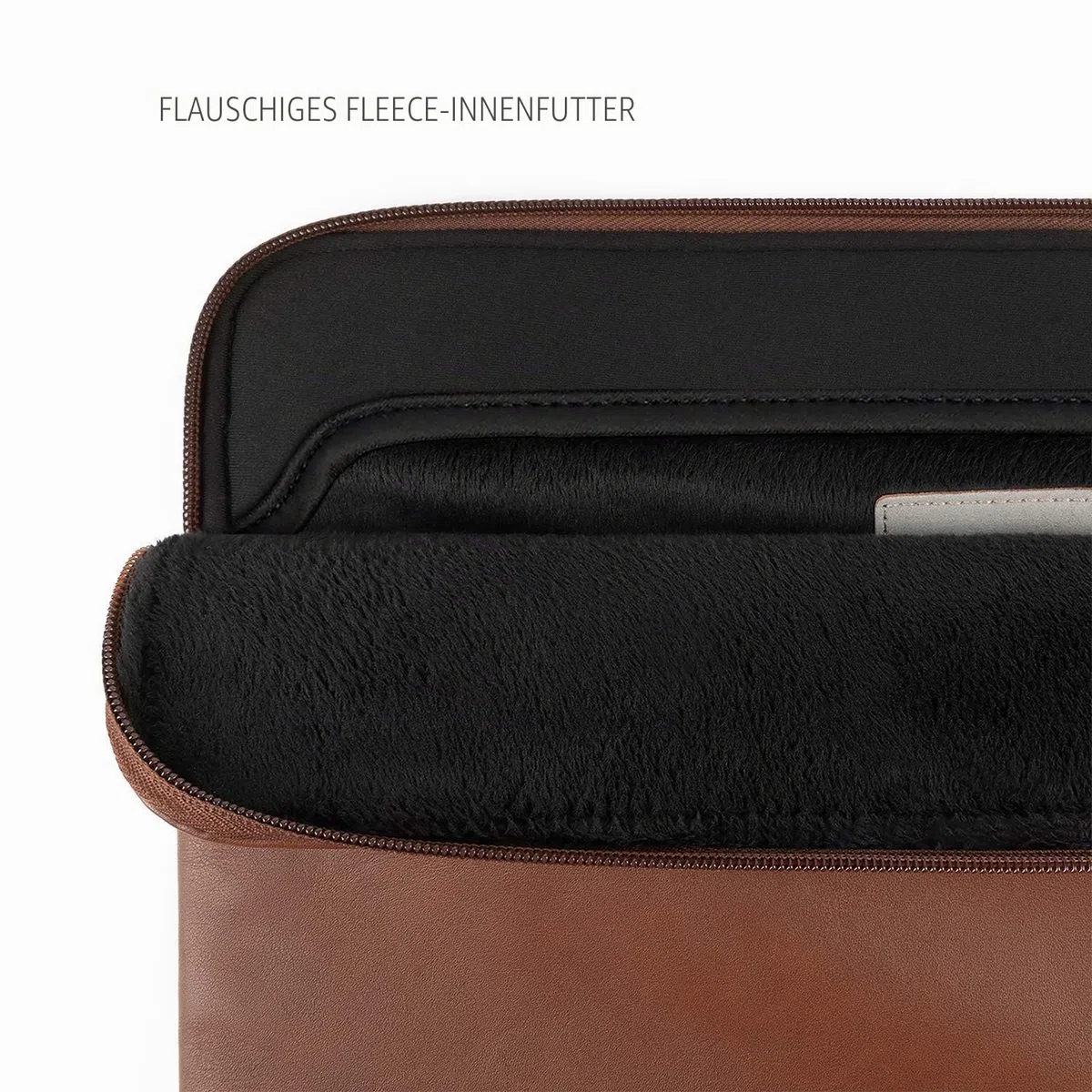 Comfyable Slim Protective Laptop Sleeve Compatible with 13/13.3/14 Inch MacBook Air & MacBook Pro, Mac Travel Case, Laptop Pouch, Slim PU Leather Cover M5/M4/M3/M2/M1 2026-2021, Brown