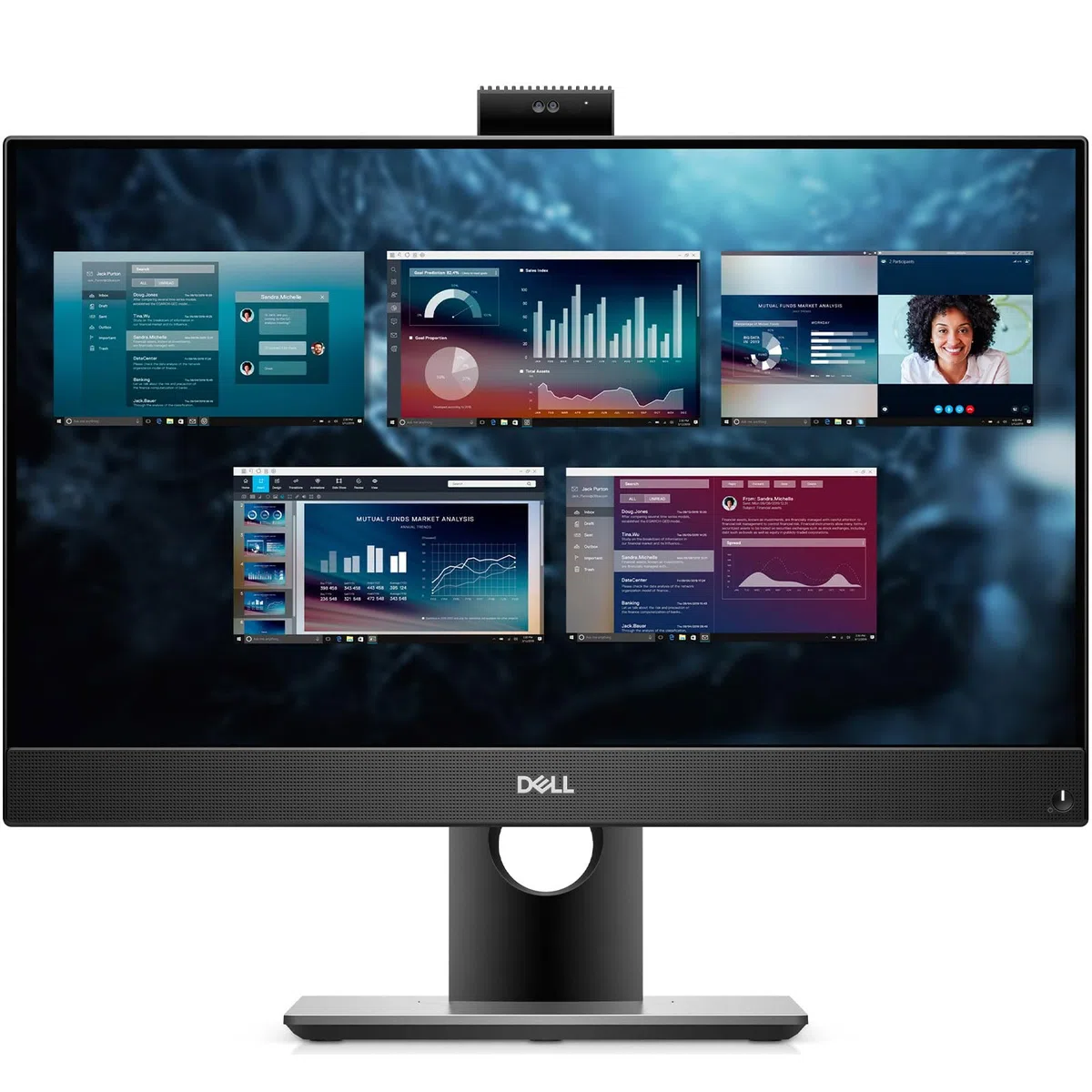 All-in-One-PC Desktop-PC Dell OptiPlex 7490 AIO, Bildschirm 24 Zoll (61 cm) Full-HD, Prozessor Core i5 – 10400, 16 GB RAM, 512 GB SSD, Webcam, Win 11 Pro (generalüberholt)