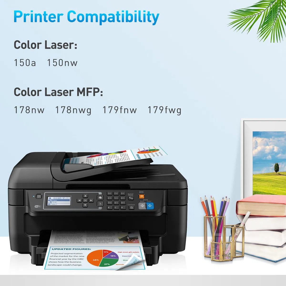 120A Bildtrommel Kompatibel mit HP W1120A Trommel Kit Schwarz für Color Laser MFP 179fwg 179fnw 178nwg 178nw 178 179 Color Laser 150nw 150a 150 Trommeleinheit (1-Pack | 16,000 Seiten)