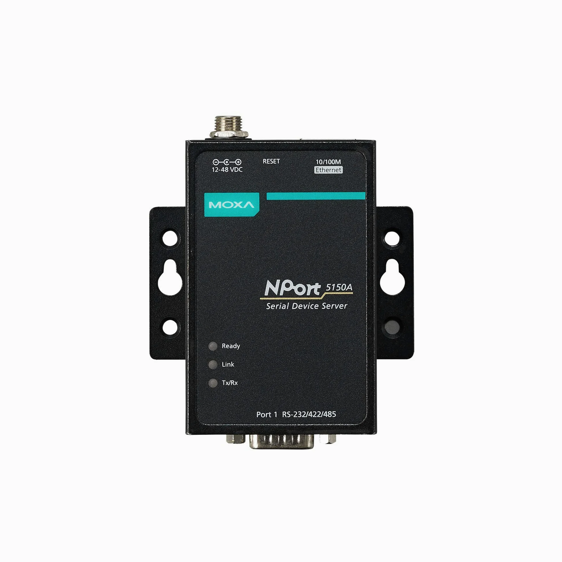 MOXA NPort 5150A 1 Port Device Server 10/100M Ethernet RS-232/422/485 DB9 Male