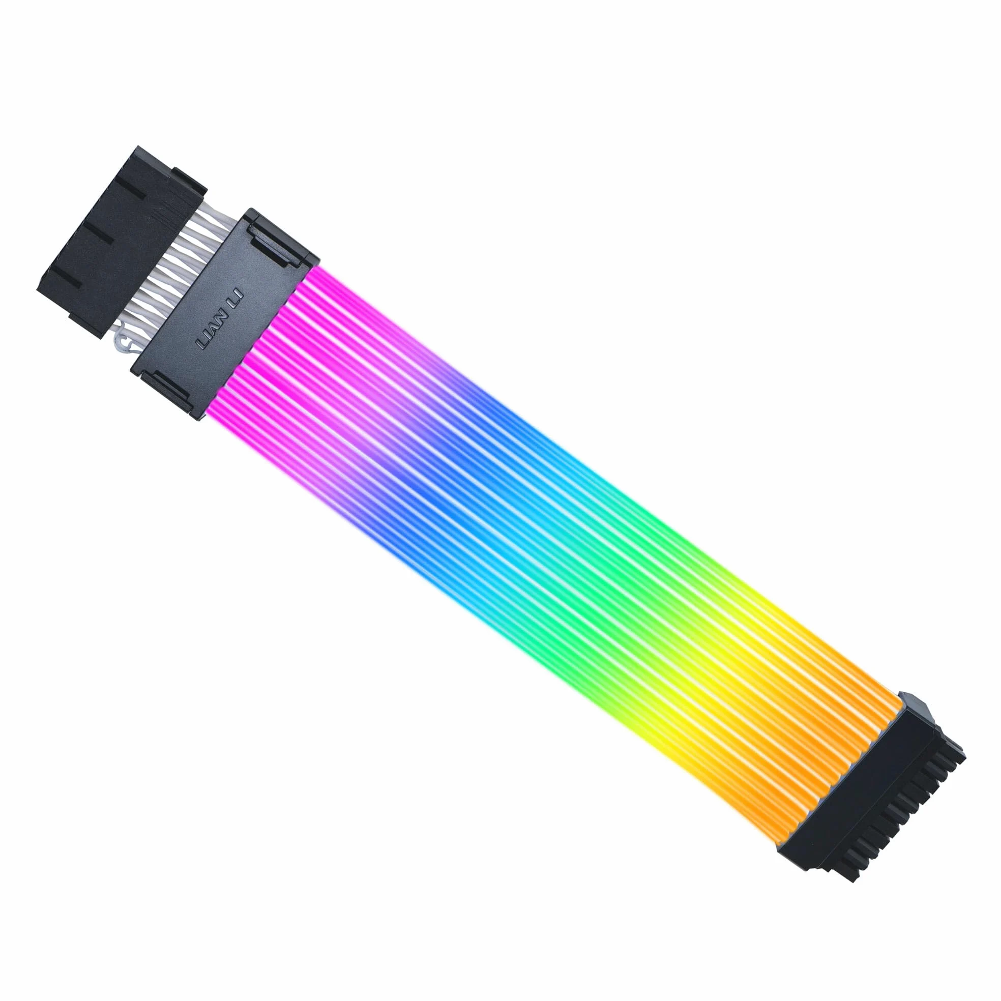 Lian Li Strimer Wireless 24-Pin RGB Mainboard Verlängerungskabel – 132 adressierbare LEDs, kabellose 2,4-GHz-Verbindung, L-Connect 3-kompatibel, hochwertige Ummantelung (ohne Wireless Controller)