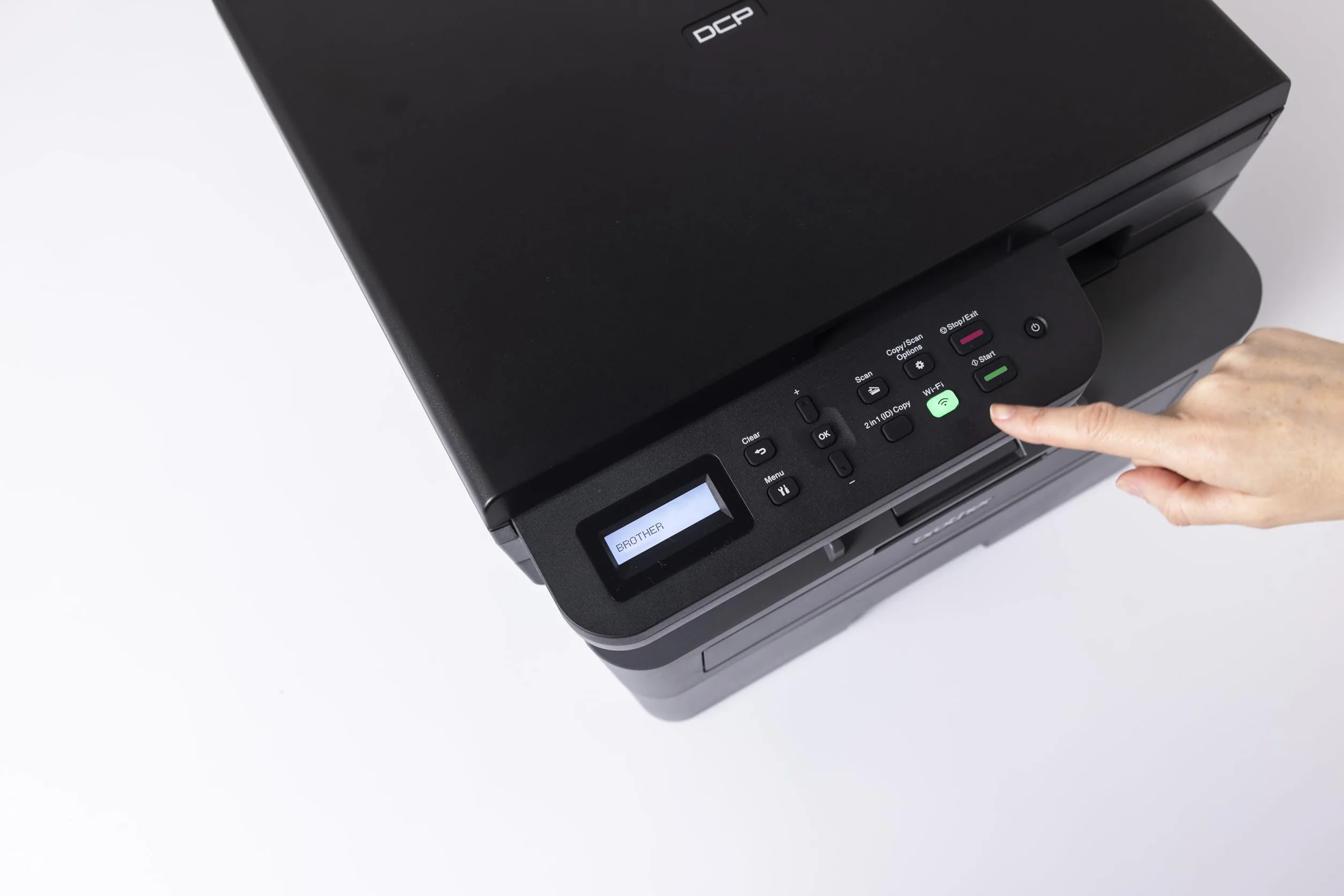 Brother DCP-L2627DW 3-in-1 Monochrom-Laser-Multifunktionsdrucker, 32 ppm, automatischer Duplexdruck, 2-zeiliges LCD-Bedienfeld, USB und 5 GHz WLAN