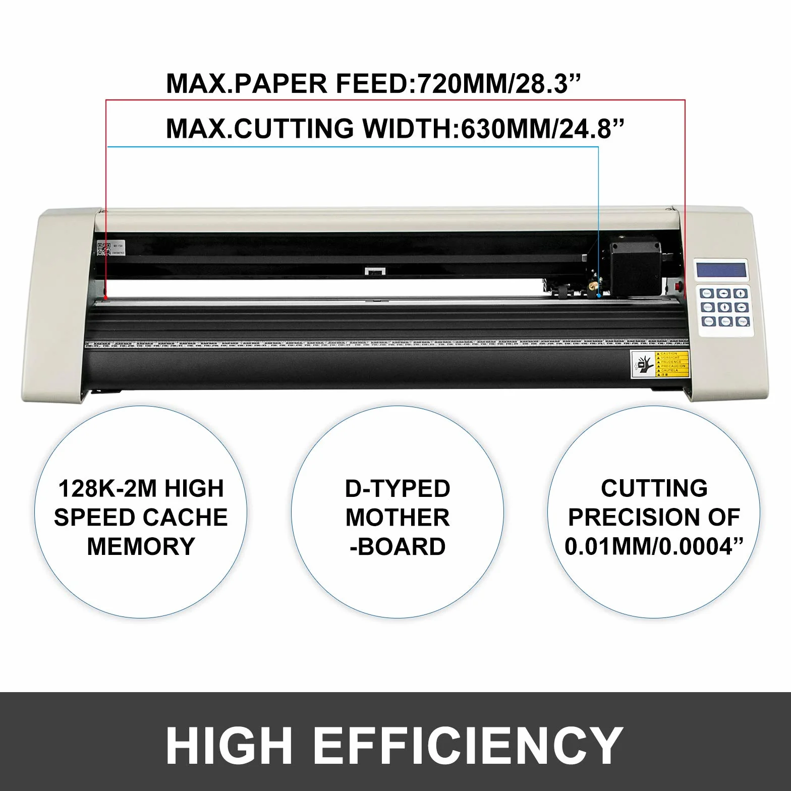 VEVOR Vinyl Schneideplotter 375 mm Folienschneider, Plottermaschine Schnittpräzision ±0,01 mm, MAC & Windows kompatibel, Folienplotter mit USB-Laufwerk, Cuttingplotter 8 kg