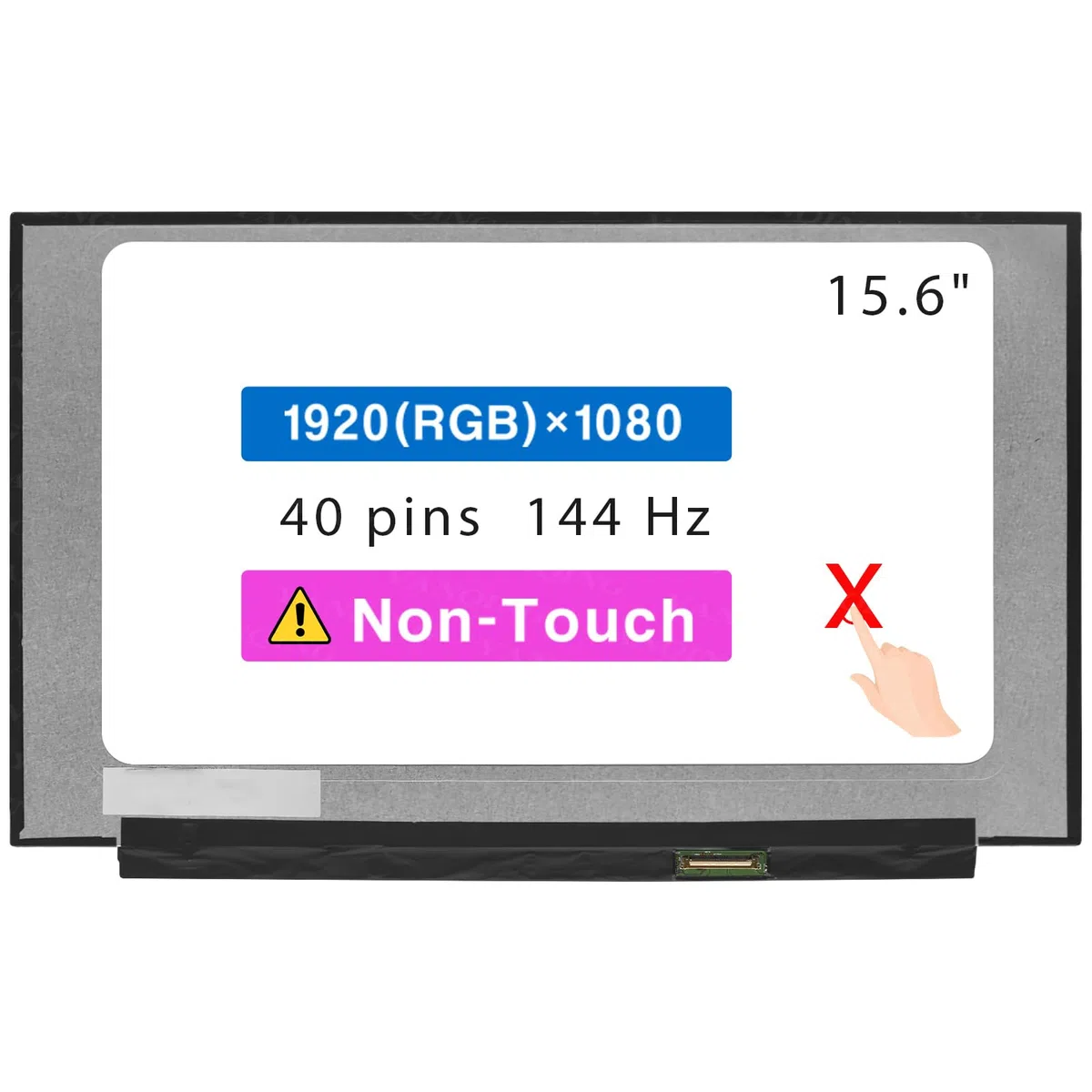 15,6 Zoll Bildschirm Ersatz für HP Victus 15-FA 15T-FA 15-FA0000 15T-FA000 15-FA0031DX 15-FA0032DX 15-FA0025NR 15-FA1093DX N13295-001 M10 828-J: D1 LCD-Display-Panel, 40-polig, 144 Hz (FHD 1920 x 1080
