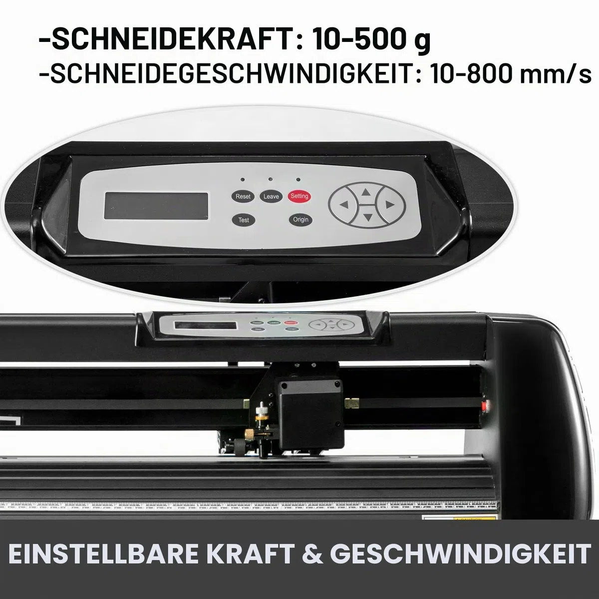 VEVOR 870mm Vinyl Schneideplotter 34Inch 3 Klingen Plottermaschine Vinyl Cutter Plotter Folienplotter Foliendrucker Profi Plotter Cutting mit Signmaster Software mit Ständer für Schilder Papierzufuhr