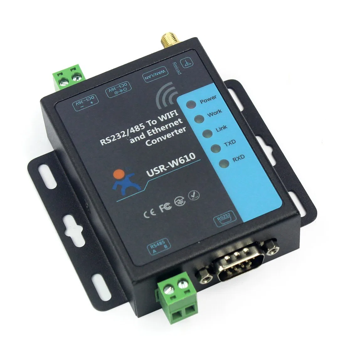 USR-W610 Seriell zu WiFi Ethernet Drahtloser Konverter RS232 RS485 Serieller Server WatchDog Modbus Gateway TCP UDP
