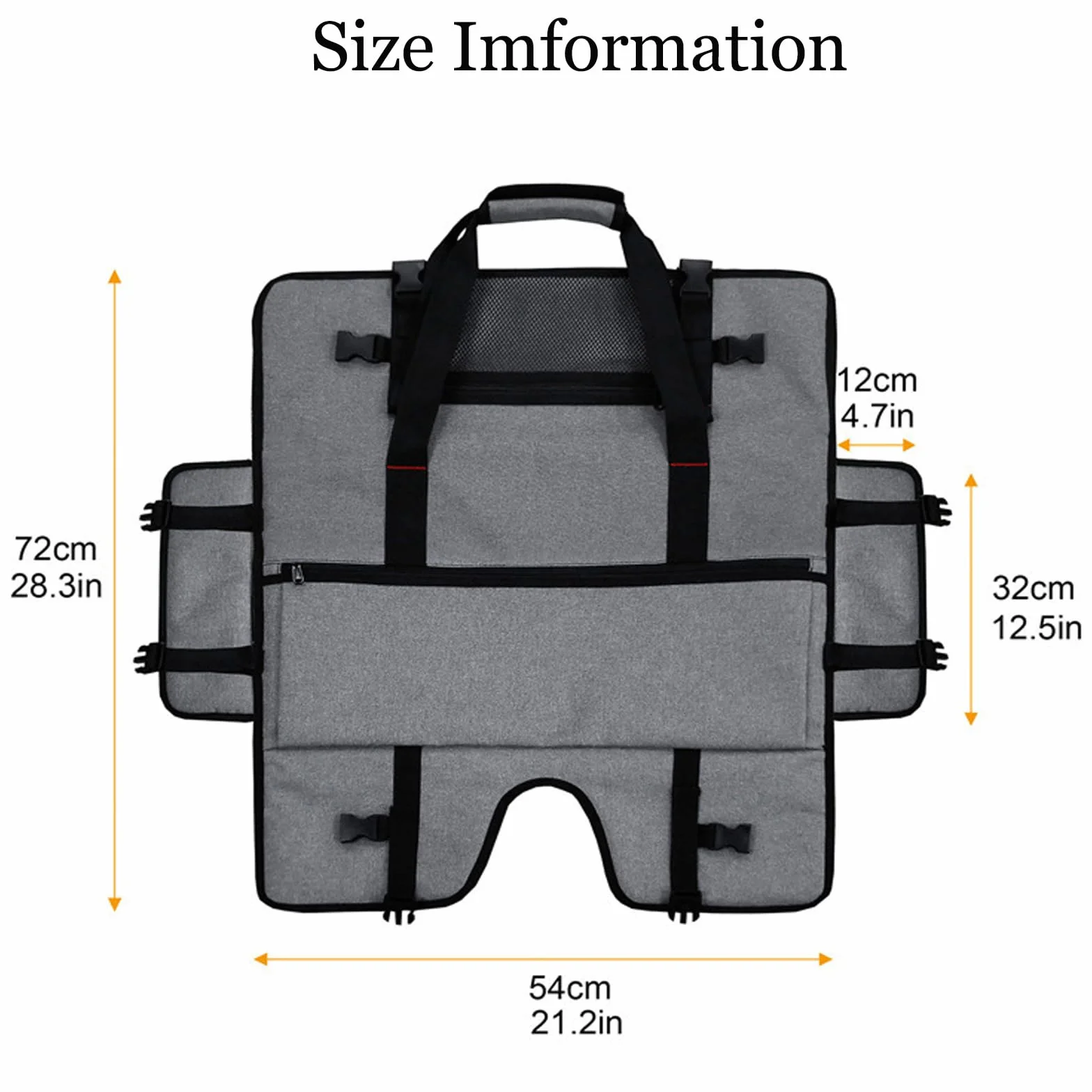 iFCOW Tragetasche für Desktop- Computer, 24 Zoll tragbare Desktop- Computer- Aufbewahrungstasche Monitor- Staubschutz mit Handgriff Strap