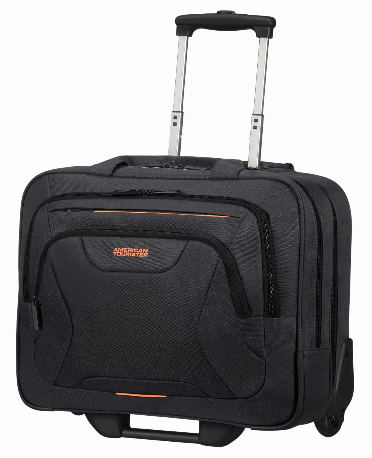 American Tourister At Work Rolling Tote 15.6' Black/Orange