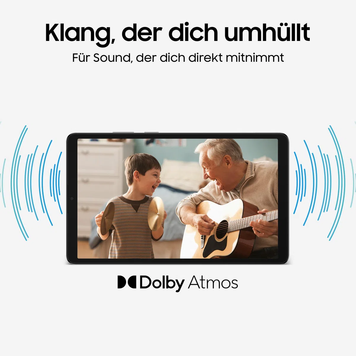 Samsung Galaxy Tab A11, Android Tablet, 8,7 Zoll Display mit 90 Hz Bildwiederholrate, 64 GB Speicher, 4 GB RAM, Dolby Dual-Lautsprecher, Gray, 3 Jahre Herstellergarantie [Exklusiv bei Amazon]