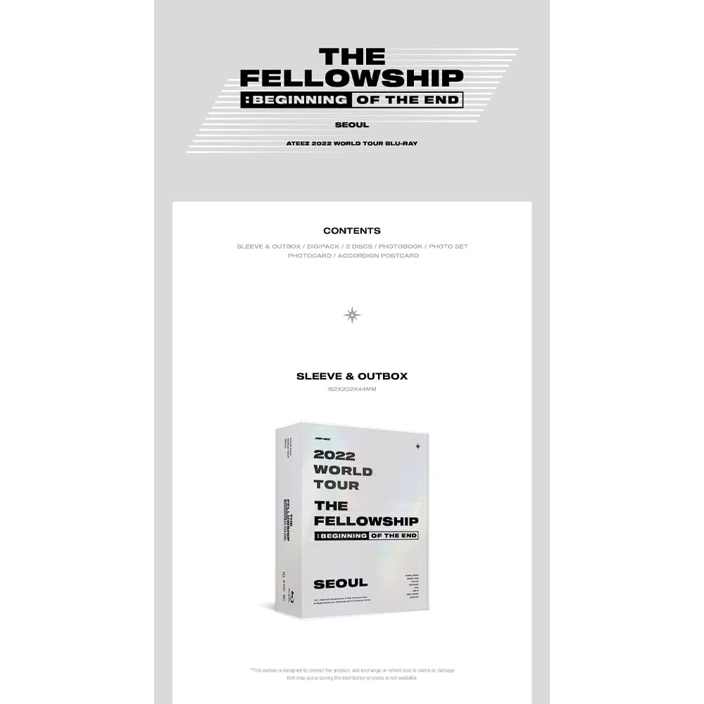 ATEEZ THE FELLOWSHIP : BEGINNING OF THE END SEOUL [Blu-ray]