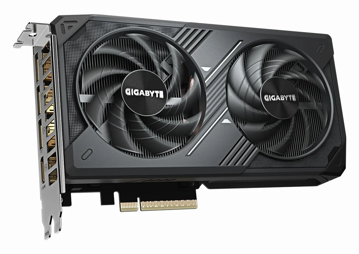 Gigabyte GeForce RTX 5060 WINDFORCE OC 8G Grafikkarte - 8GB GDDR7, 128bit, PCI-E 5.0, 2512 MHz Kerntakt, 3 x DisplayPort, 1 x HDMI, GV-N5060WF2OC-8GD