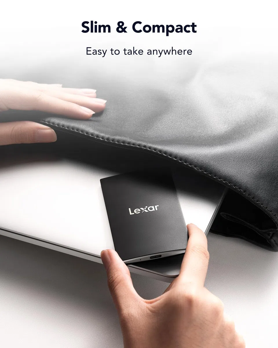 Lexar Externe SSD 4TB, USB 3.2 Gen2x2 Portable SSD, bis zu 2000 MB/s Lesen, 1800 MB/s Schreiben, Tragbare SSD für iPhone15-Serie/Mac/PS5/XBOX/Laptop/PC und Spielkonsole