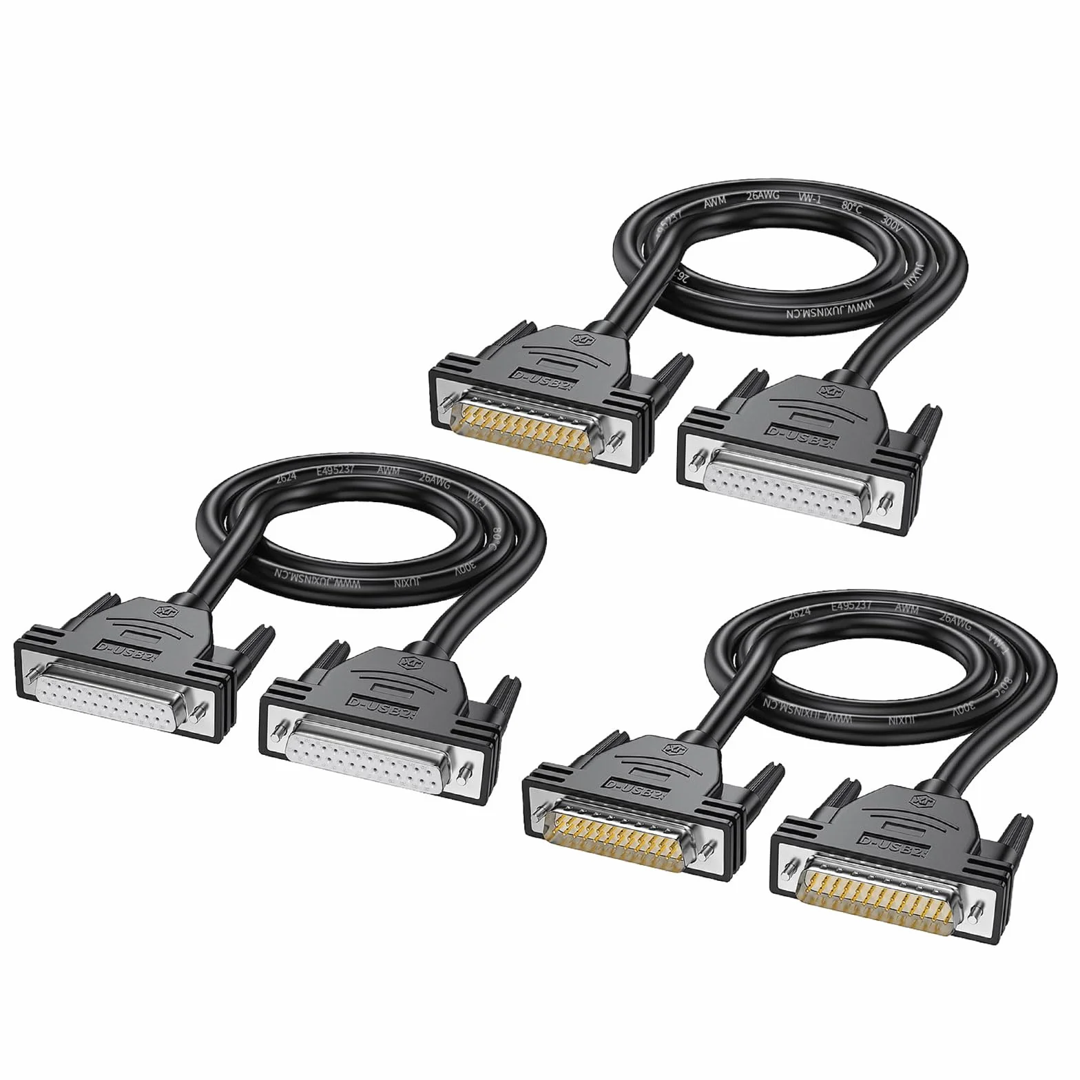 DB25 Verlängerungskabel Männlich/weiblich 25 Pin Verbindungskabel Paralleler Port Computerdrucker Datenlinie