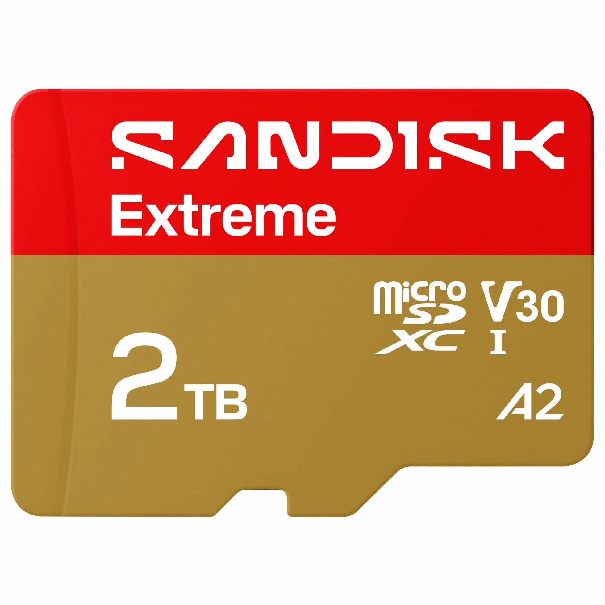 SanDisk Extreme microSDXC UHS-I Speicherkarte 2TB + SD Adapter, (Für Smartphones, Actionkameras oder Drohnen, Übertragung bis zu 240 MB/s, 4K UHD) RescuePRO Deluxe, UHS-I, U3, V30