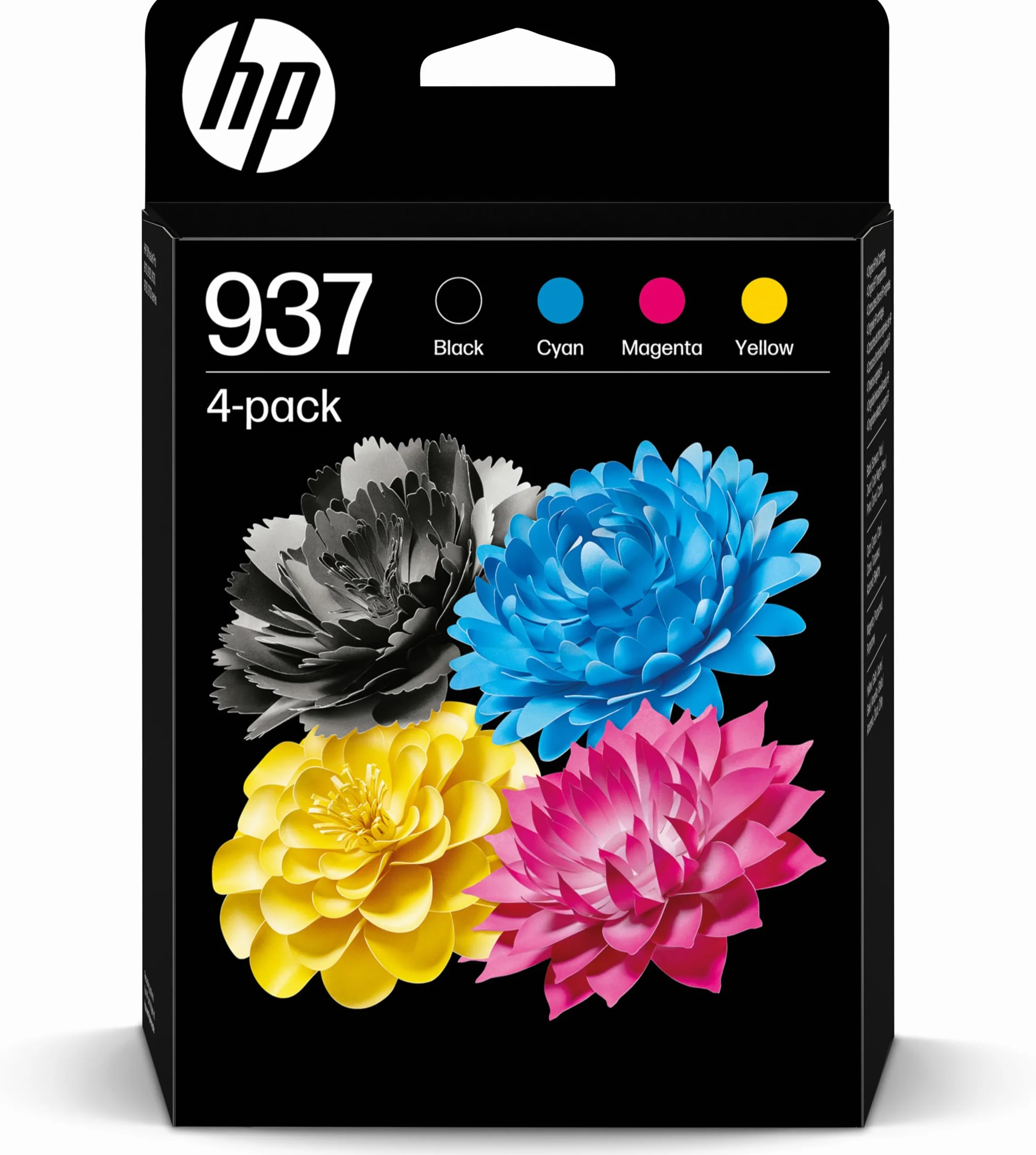HP 937 Multipack Original Druckerpatrone Schwarz + Farben für OfficeJet Pro 9720e, 9730e, 91xx