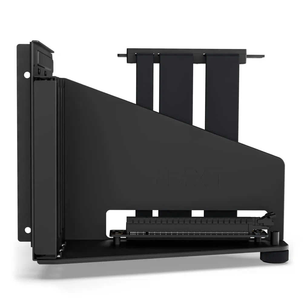 NZXT Vertical GPU Mounting Kit - AB-RH175-B1-175 mm PCIe 4.0x16 Riser-Kabel – GPU-Halterung – Robuste Stahlhalterung – Nur kompatibel mit Gehäusen der H5-, H7- und H9-Serie - Schwarz