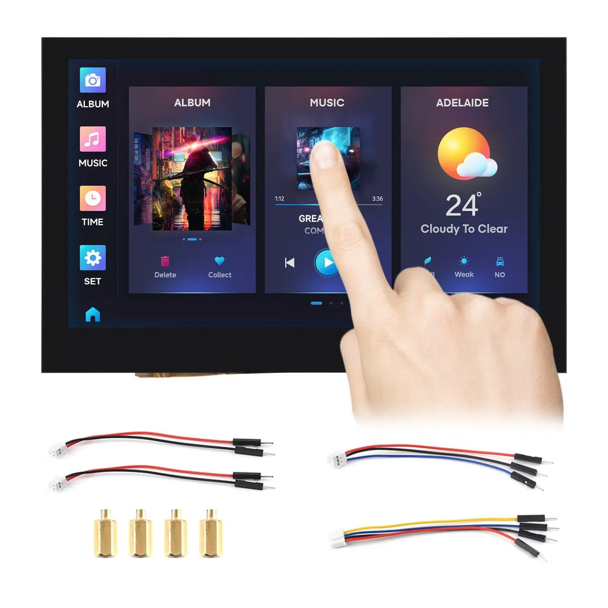 Waveshare ESP32-S3 4.3inch Capacitive Touch Display Development Board 800x480 5-Point Touch 32-Bit LX7 Dual-Core 240MHz WiFi