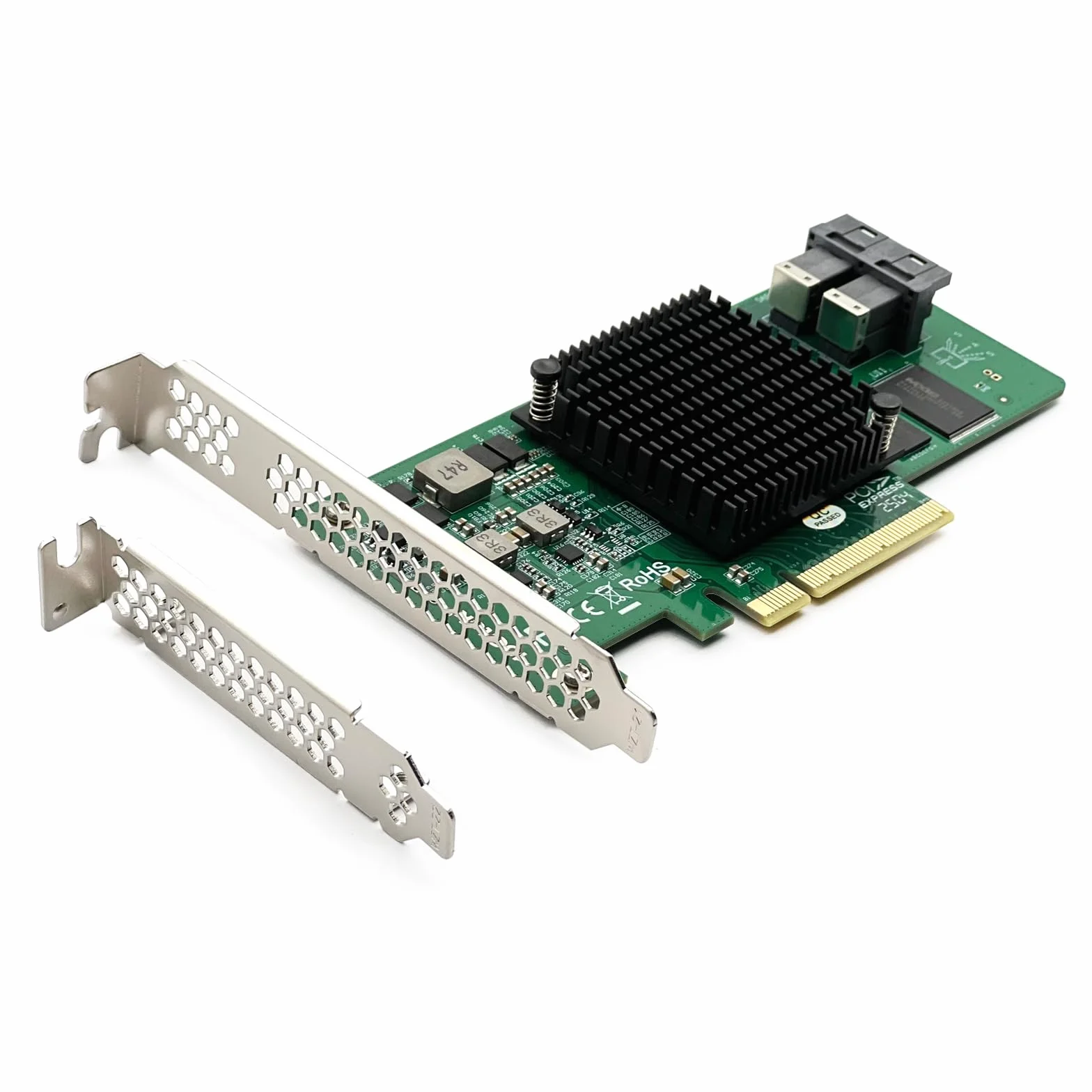 Broadcom 12G Internal PCI-E SAS/SATA HBA Controller Card, Kompatibel für SAS 9300-8I