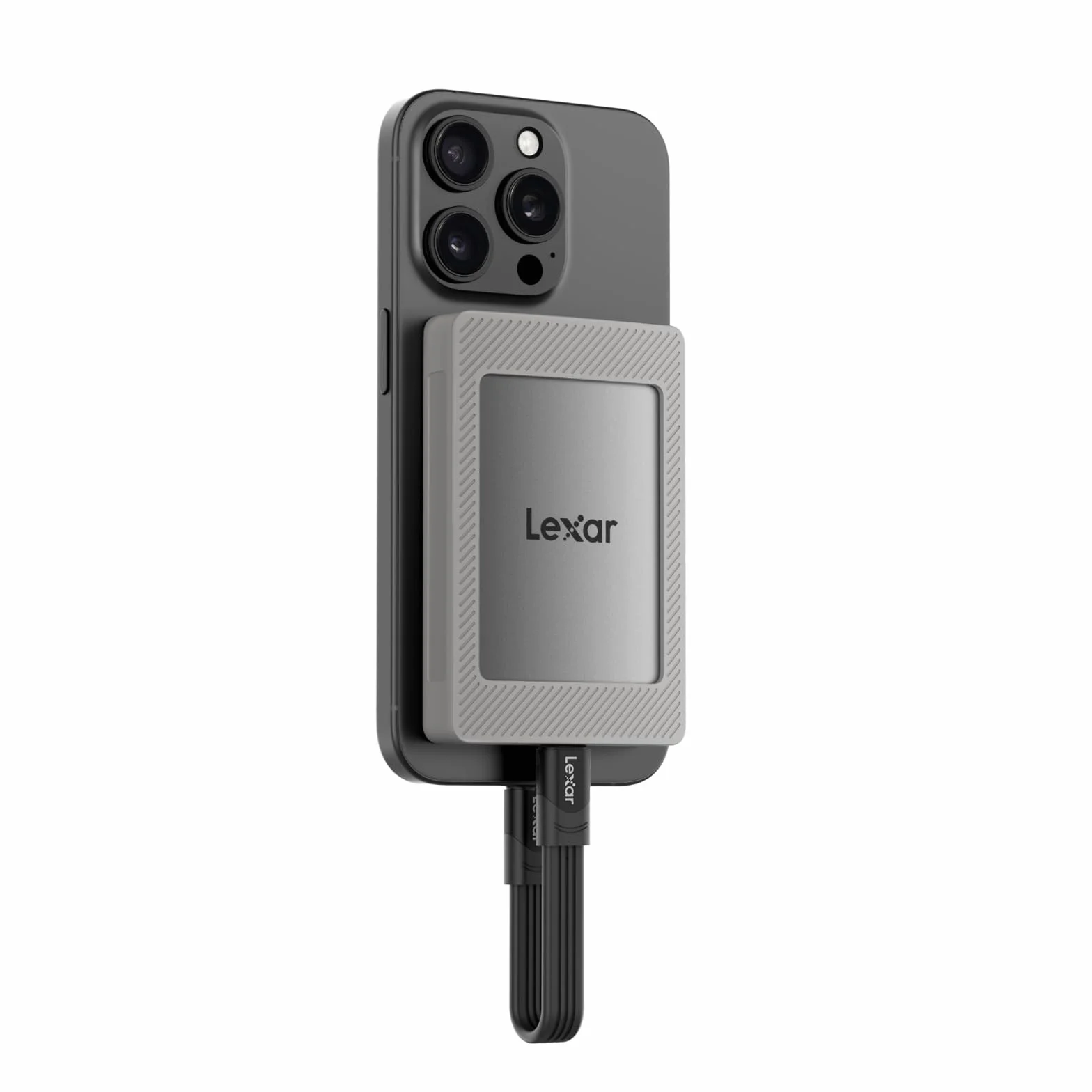 Lexar Portable SSD mit Magnetsatz 2TB, Externe SSD USB 3.2 Gen 2 bis zu 1050 MB/s Lesen und 1000 MB/s Schreiben, kompatibel mit iPhone 15/16, PC & Mac, Type-C-Laptops, Tablets, PS5, PS4