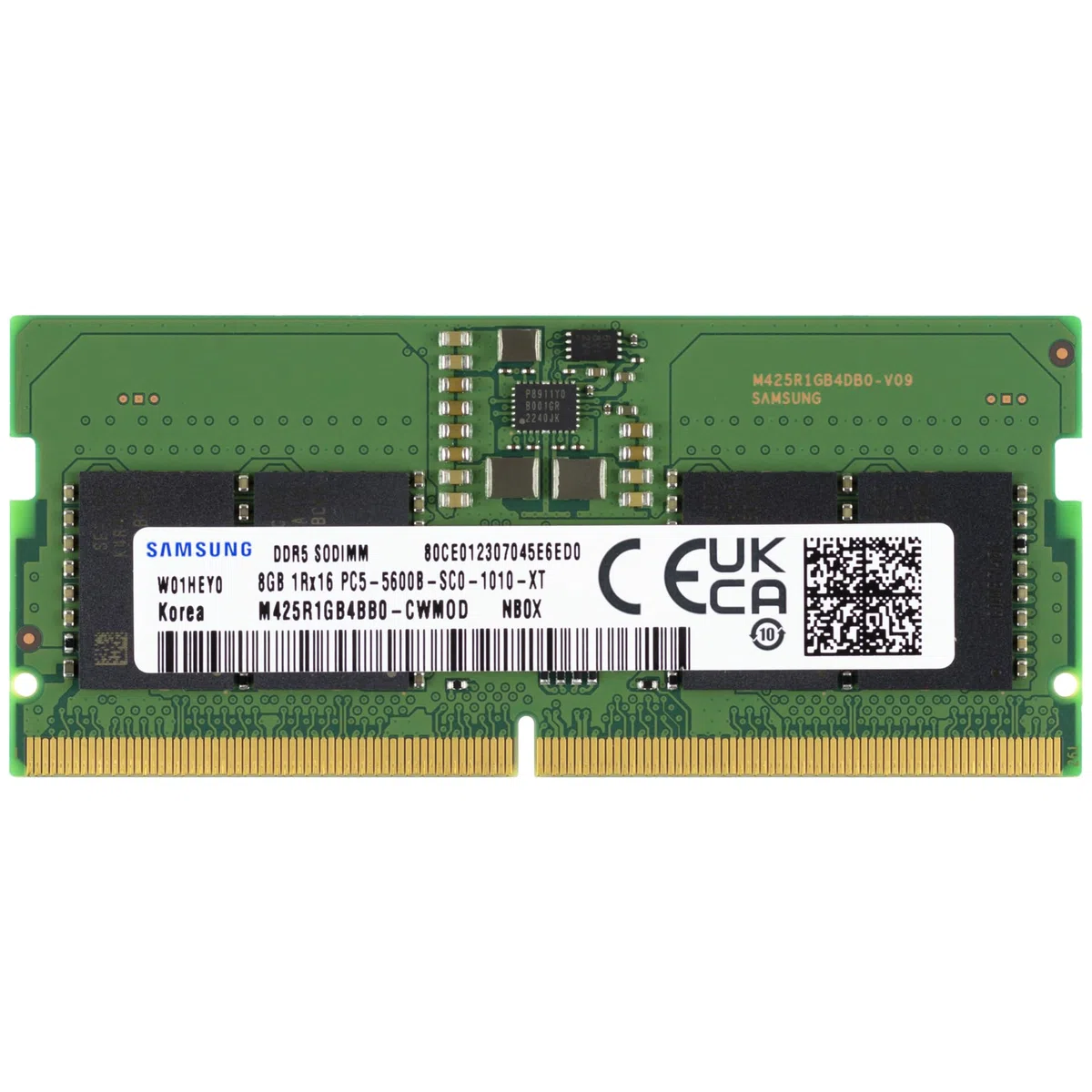 Samsung 8GB DDR5 5600MHz PC5-44800 CL46 SODIMM 1Rx16 Single Rank 1.1V 262-Pin Laptop Arbeitsspeicher M425R1GB4BB0-CWM