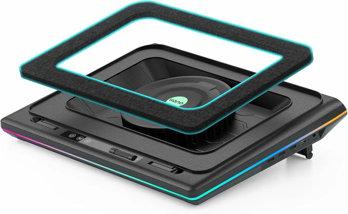 llano Memory Foam Dichtung & Kühlkissen Staubschutz für V10 Laptop Kühlpad