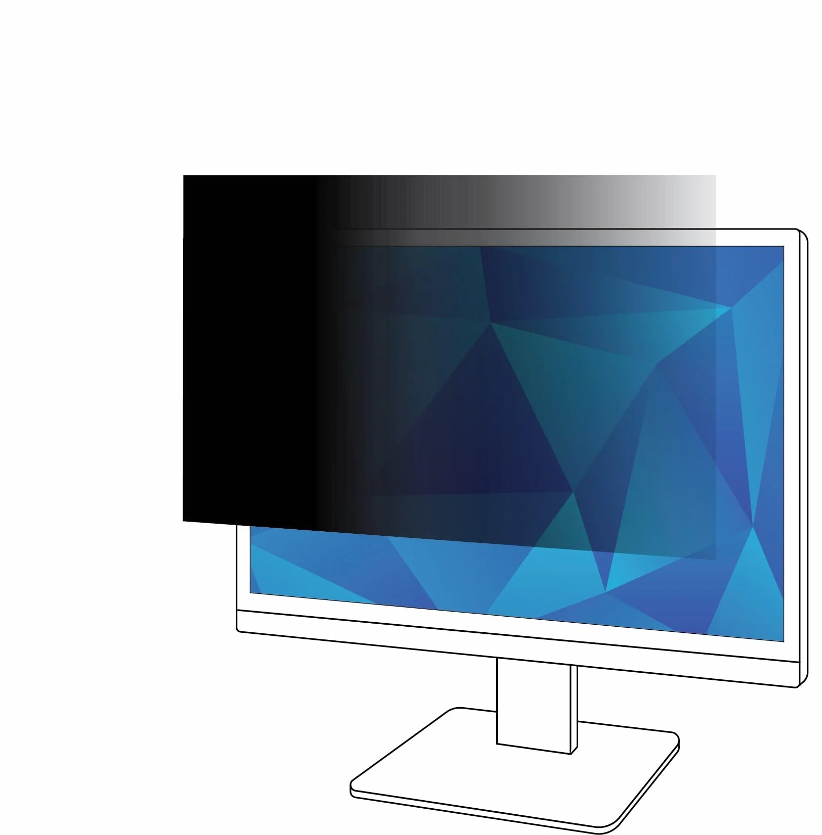 3M PF21.5W Blickschutzfilter Standard für Desktops 54,6 cm Weit (entspricht 21,5"Weit) 16:9