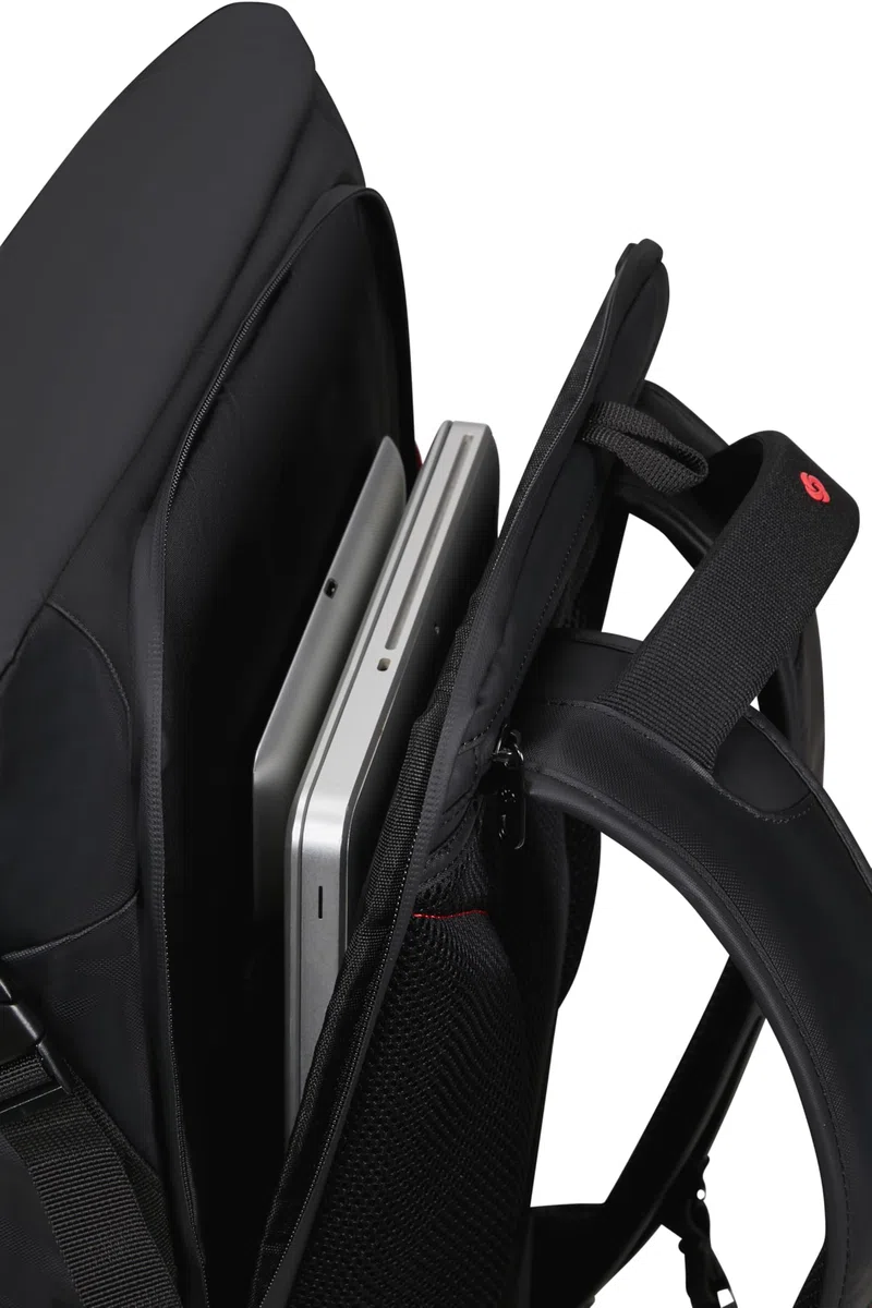 Samsonite Paradiver Light - Erweiterbarer Rolltop Laptop Rucksack 17,3 Zoll, 49 cm, 25/35 L, Schwarz