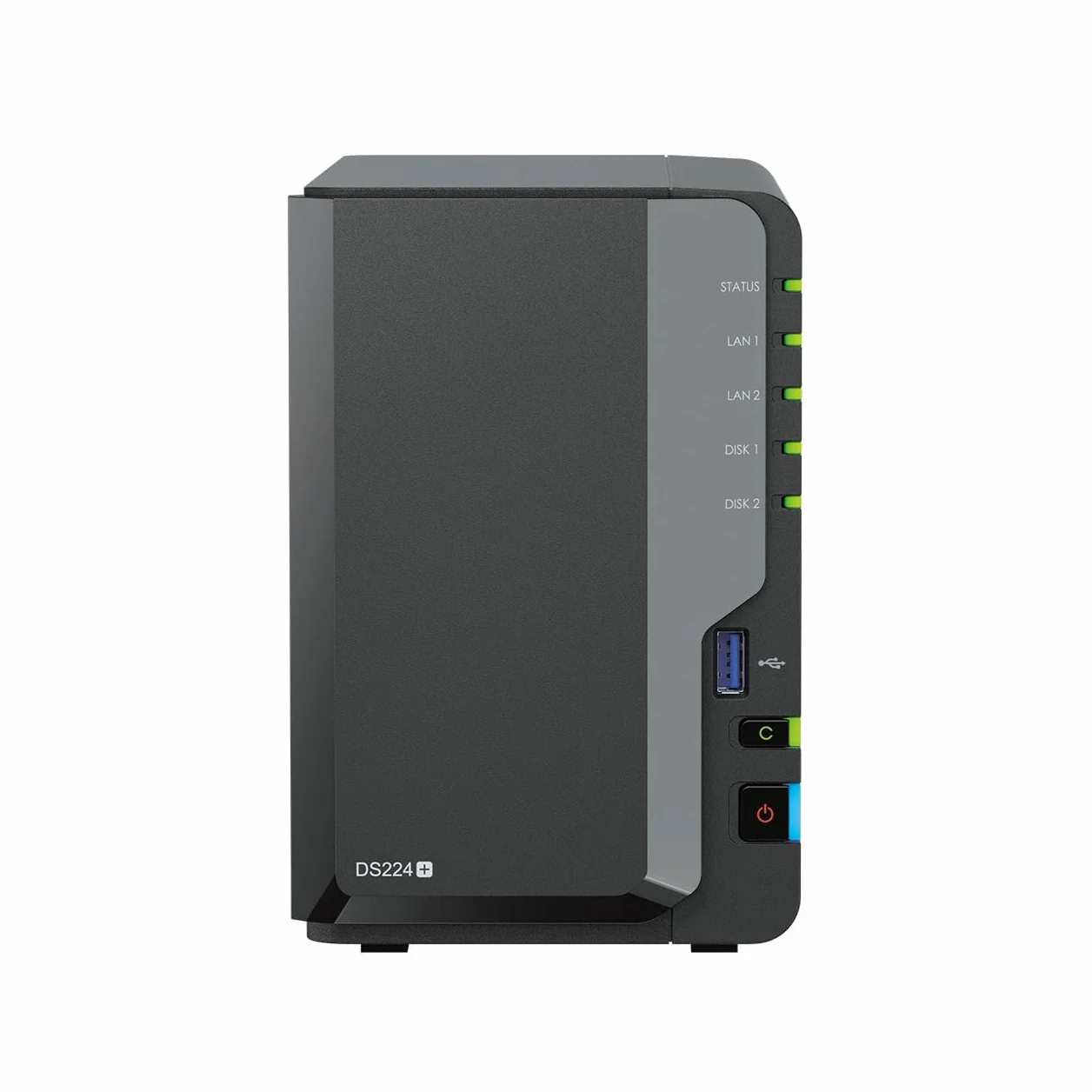 Synology DS224+ 2-Bay Diskstation NAS (Intel Celeron J4125 4-Core 2.0 GHz 2GB DDR4 RAM 2xRJ-45 1GbE LAN-Port) 16 TB Bundle mit 2 x 8 TB Seagate IronWolf NAS HDDs (ST8000VN004)
