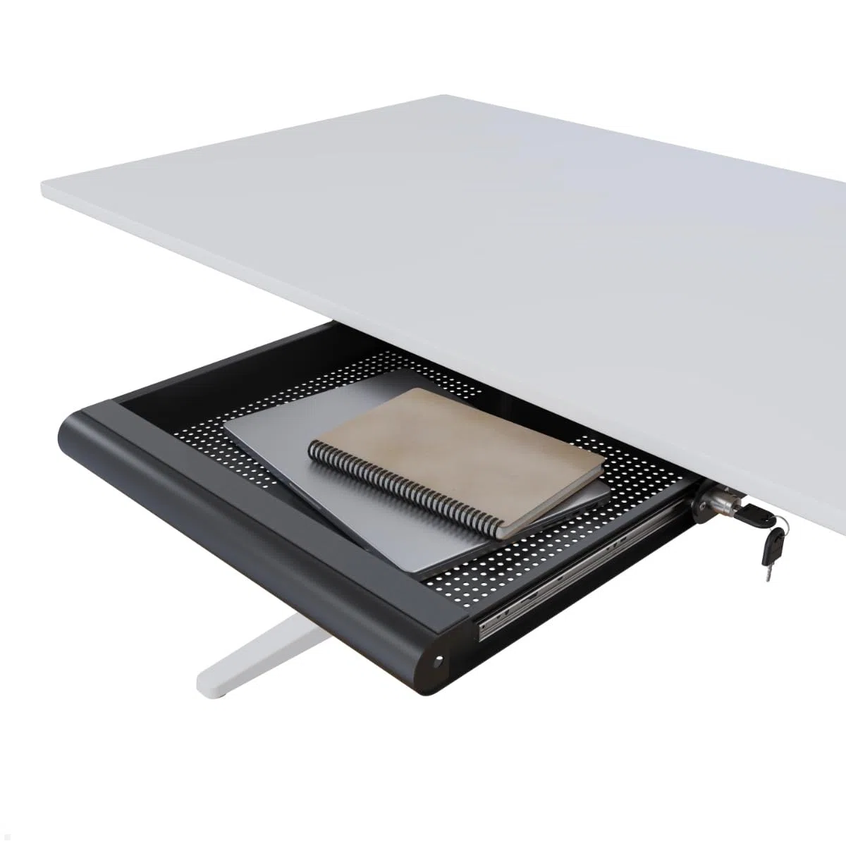 Dataflex Addit Laptop Sicherheits Schublade abschliessbar (20.623), schwarz