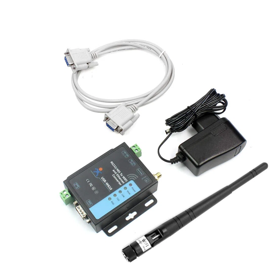 USR-W610 Seriell zu WiFi Ethernet Drahtloser Konverter RS232 RS485 Serieller Server WatchDog Modbus Gateway TCP UDP